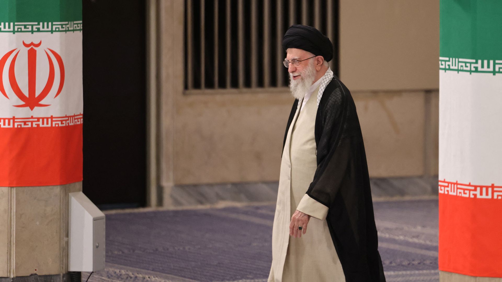 Iran's supreme leader Ayatollah Ali Khamenei in Tehran on Iran's election day on July 5, 2024. 