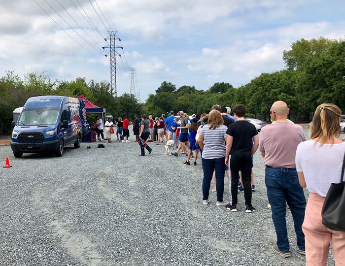 parking amazon treasure truck in charlotte
