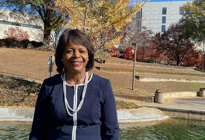 Cheri Beasley at Marshall Park Dec 1, 2021