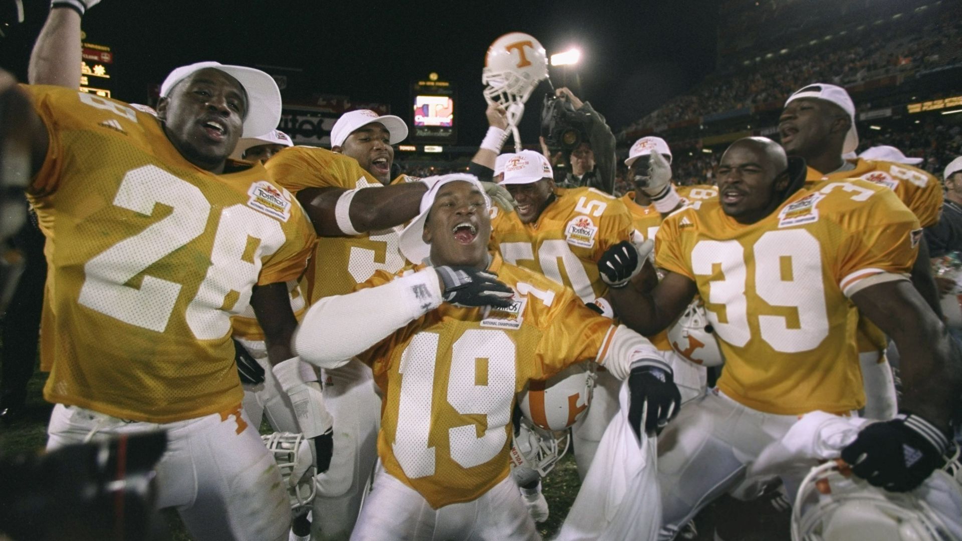 Tennessee players celebrating
