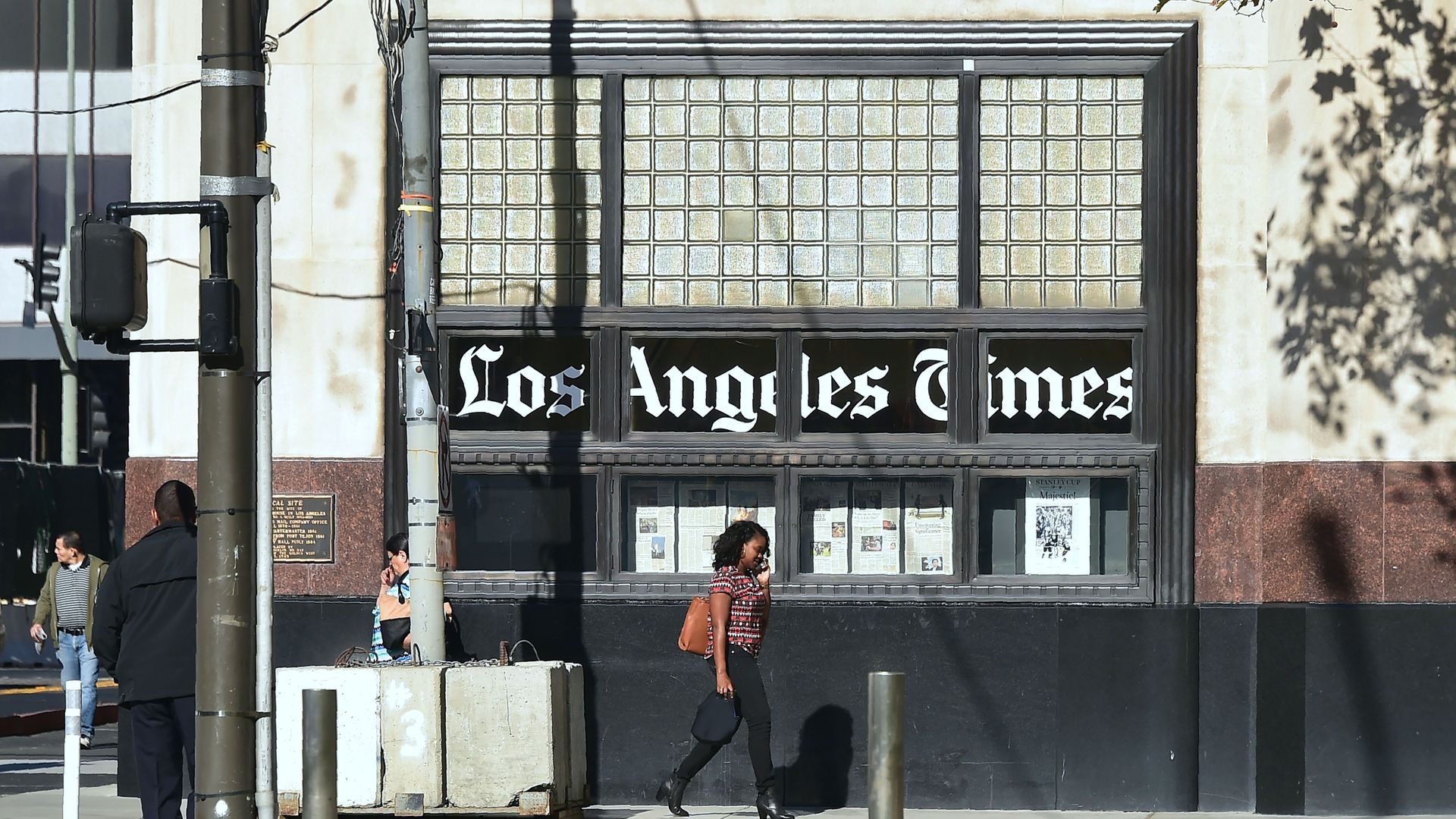 The Los Angeles Times building