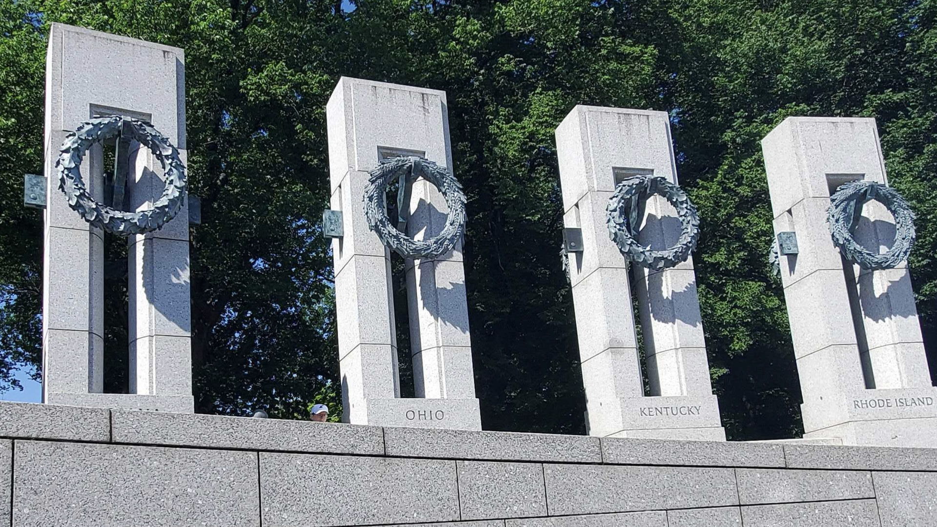 A tribute to Ohio at the World War II memorial in Washington D.C.