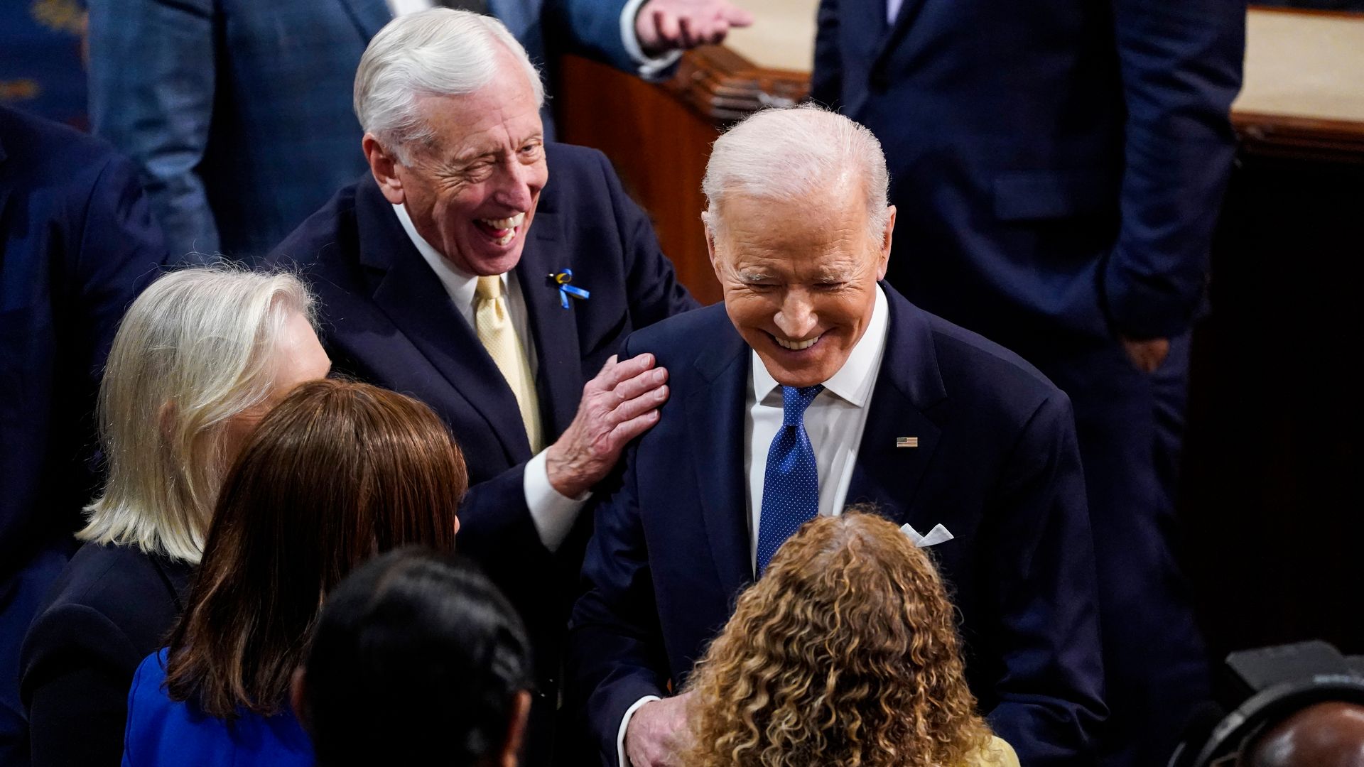 Rep. Steny Hoyer and President Joe Biden