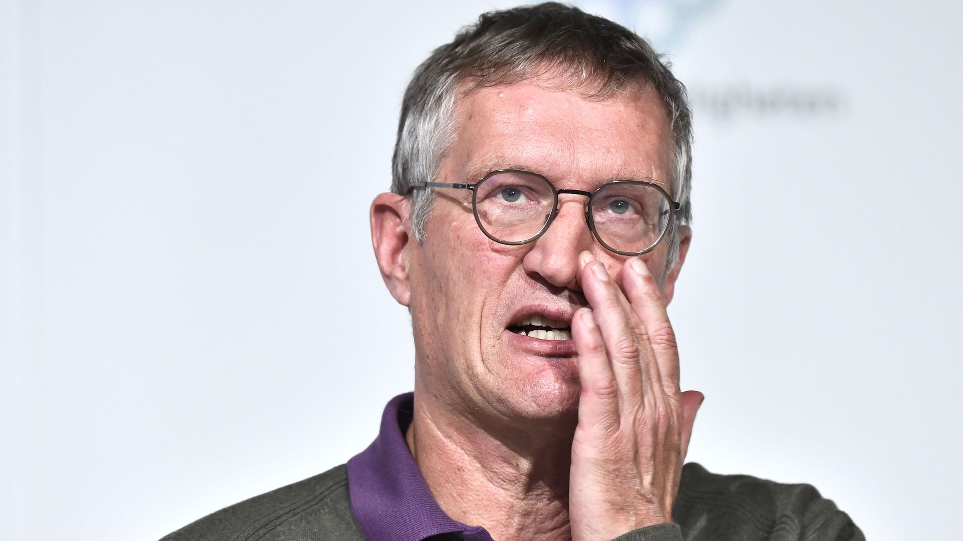 State epidemiologist Anders Tegnell of the Swedish Public Health Agency holds a press conference updating on the coronavirus pandemic