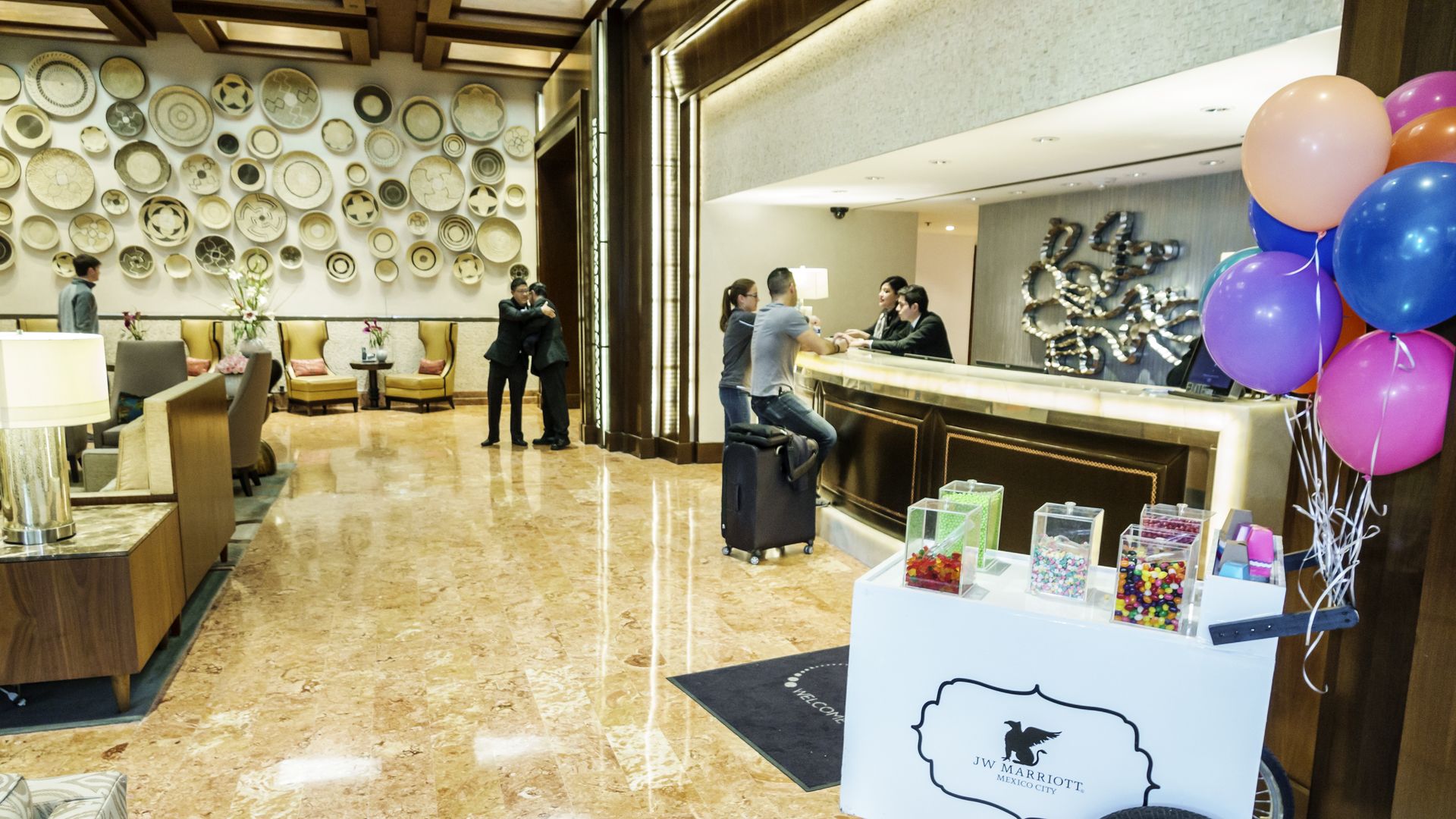 lobby of J.W. Marriott hotel