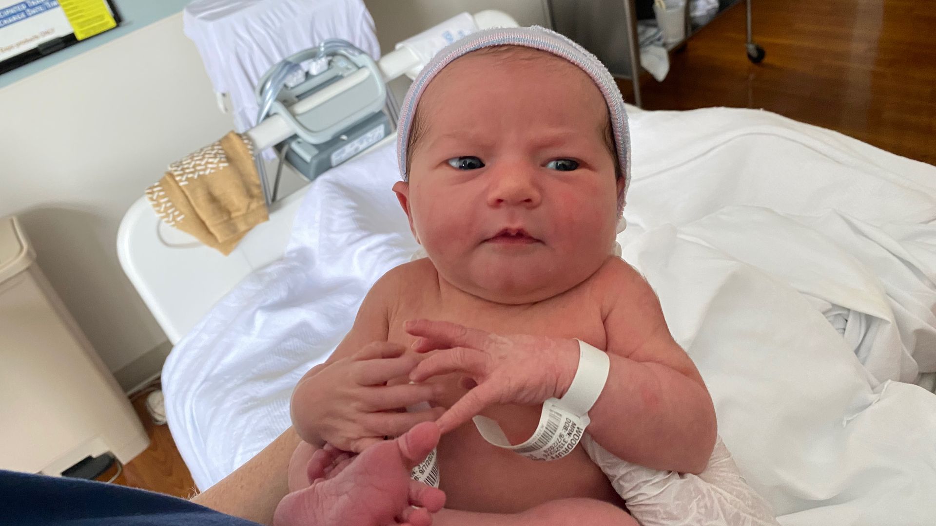 Photo of Swan's baby girl