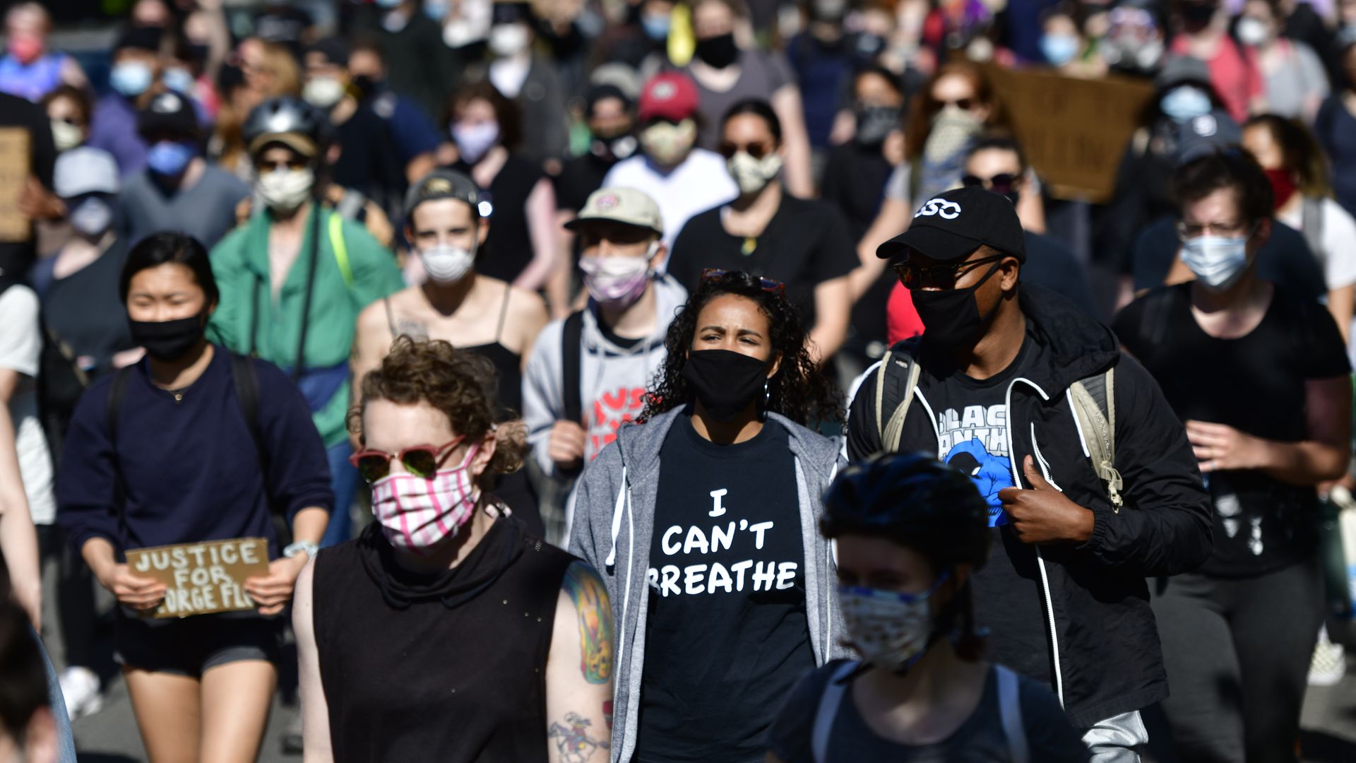 Protesters in Philadelphia on June 1.