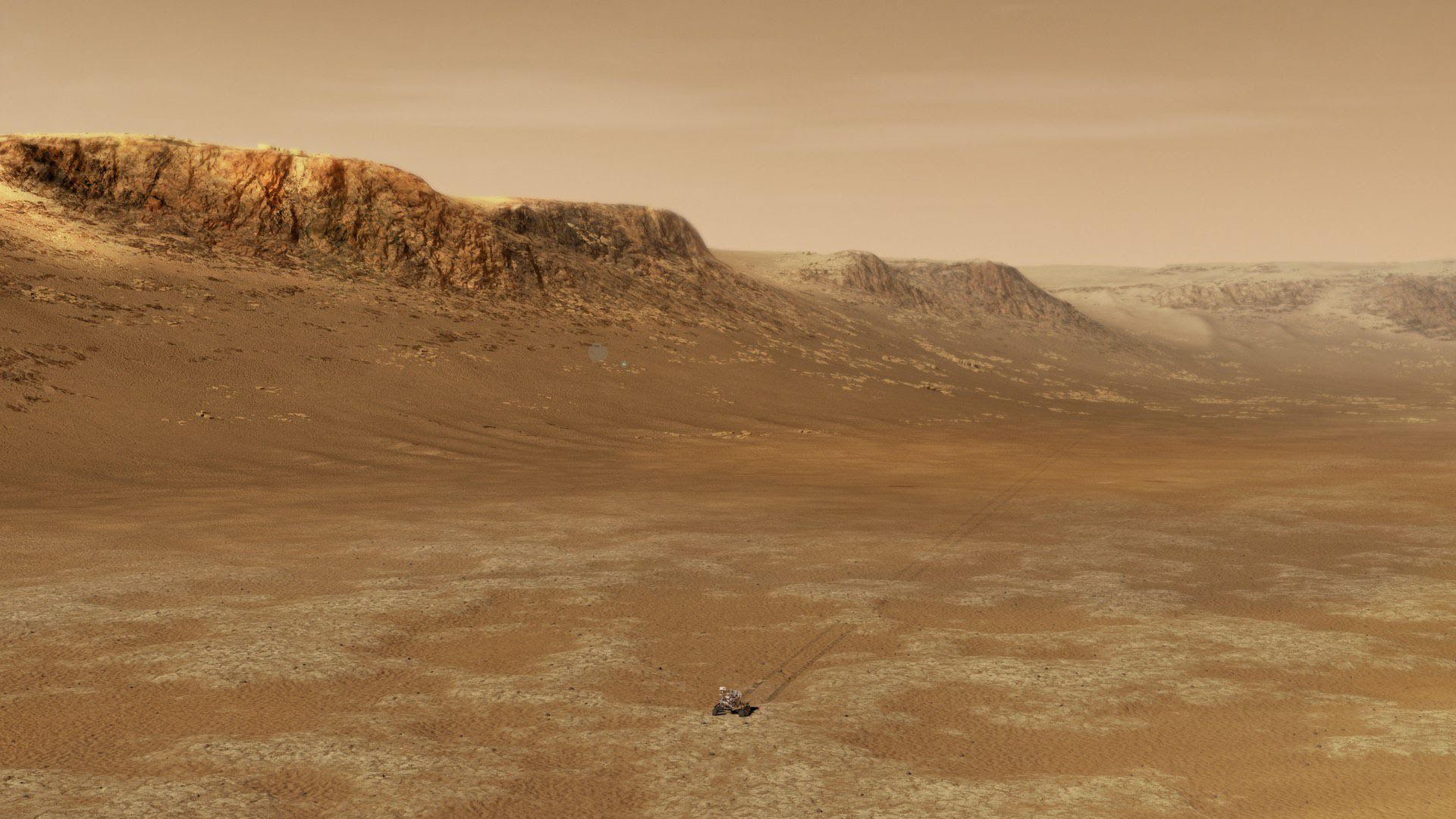 Artist's illustration of Perseverance on Mars. Image: NASA/JPL-Caltech