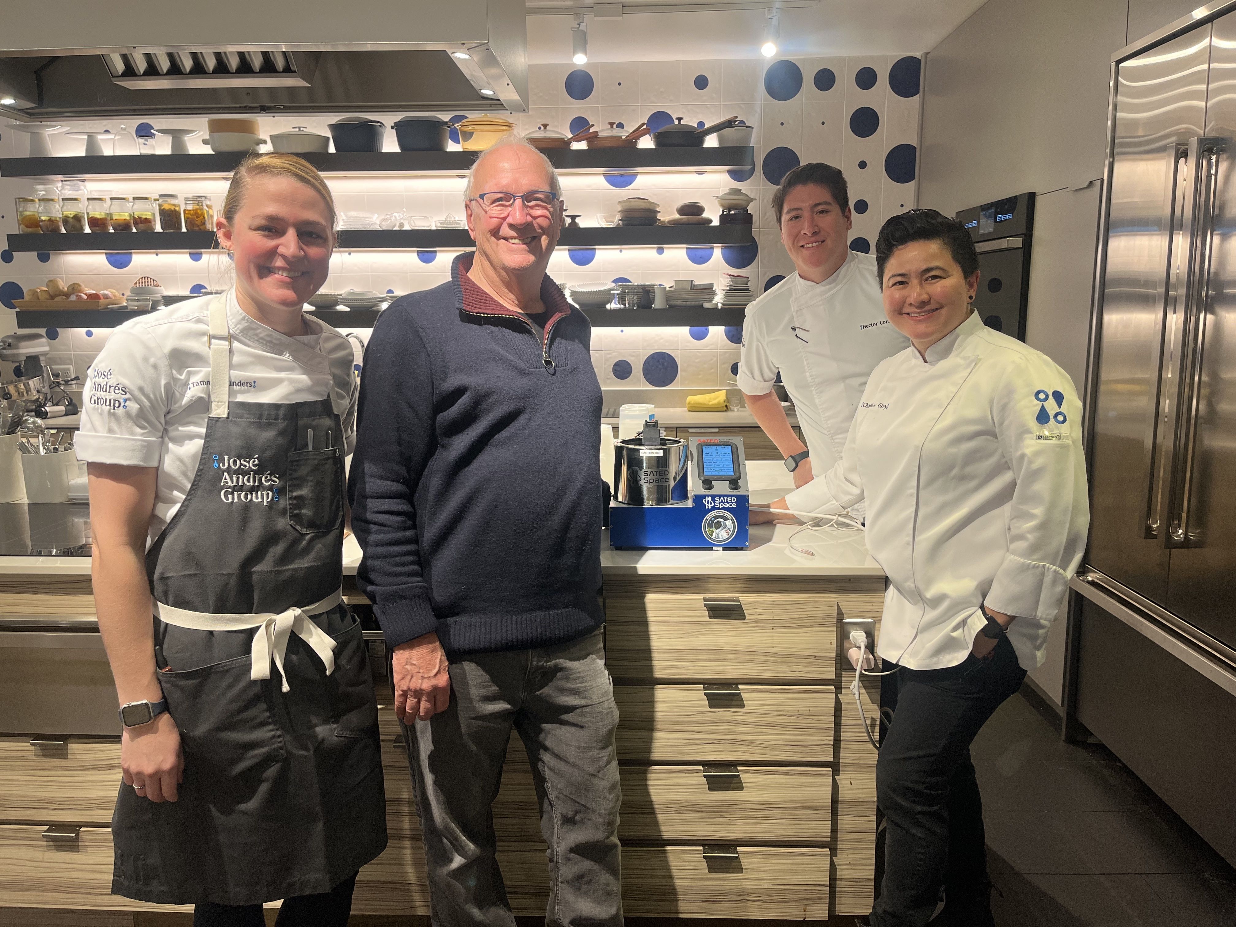 The Jose Andres Group chefs and Jim Sears 