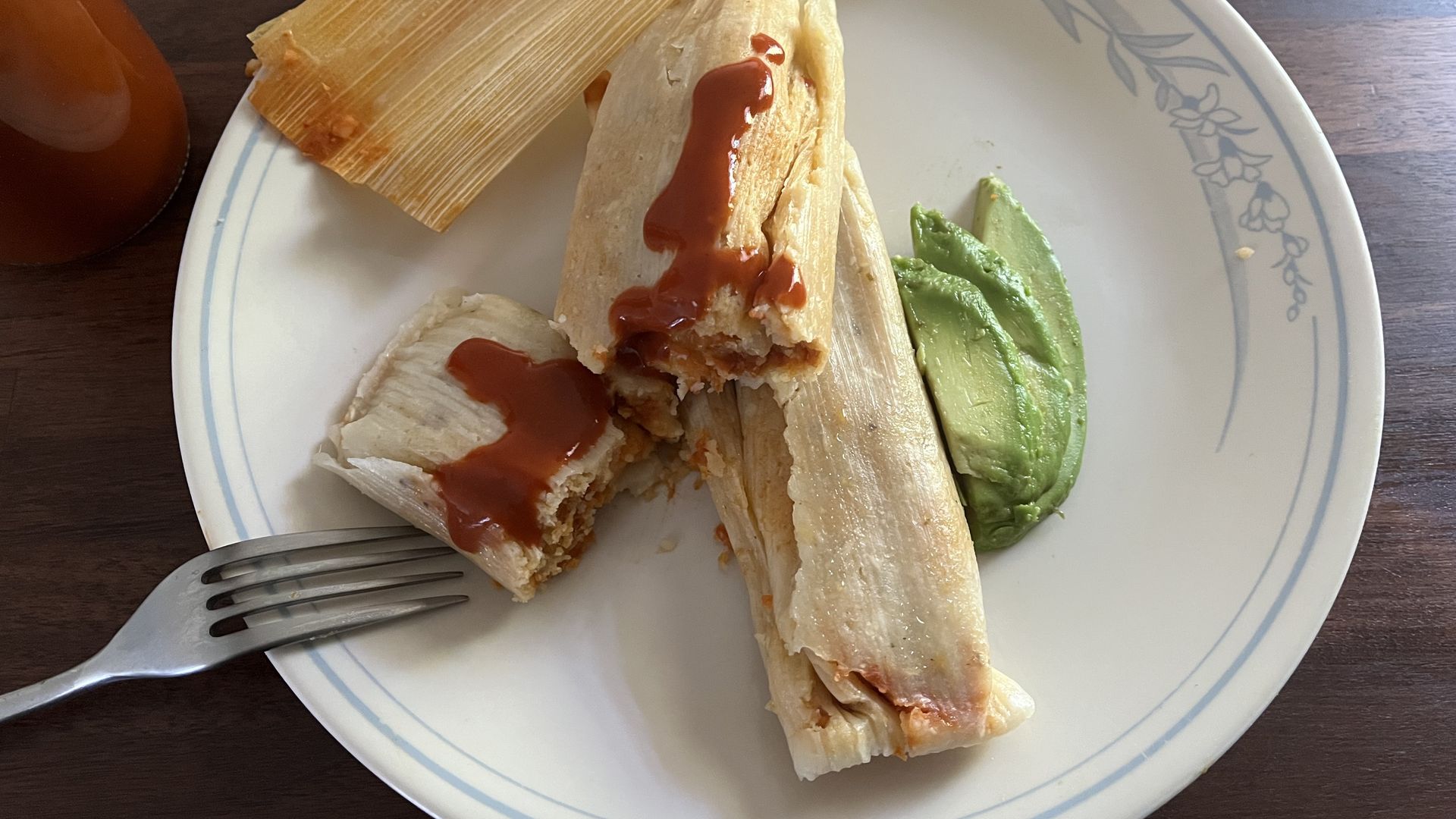 Two bean tamales from Algo Especial super market in Detroit.
