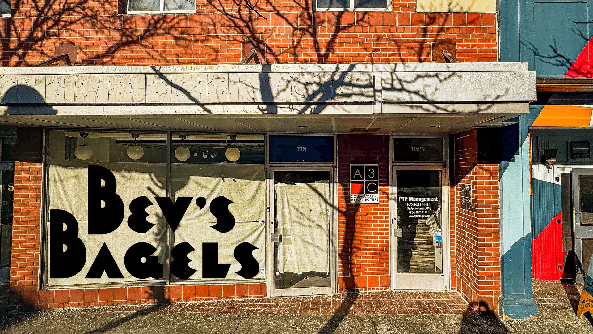 Bev's Bagels' future Ann Arbor location on East Liberty Street.