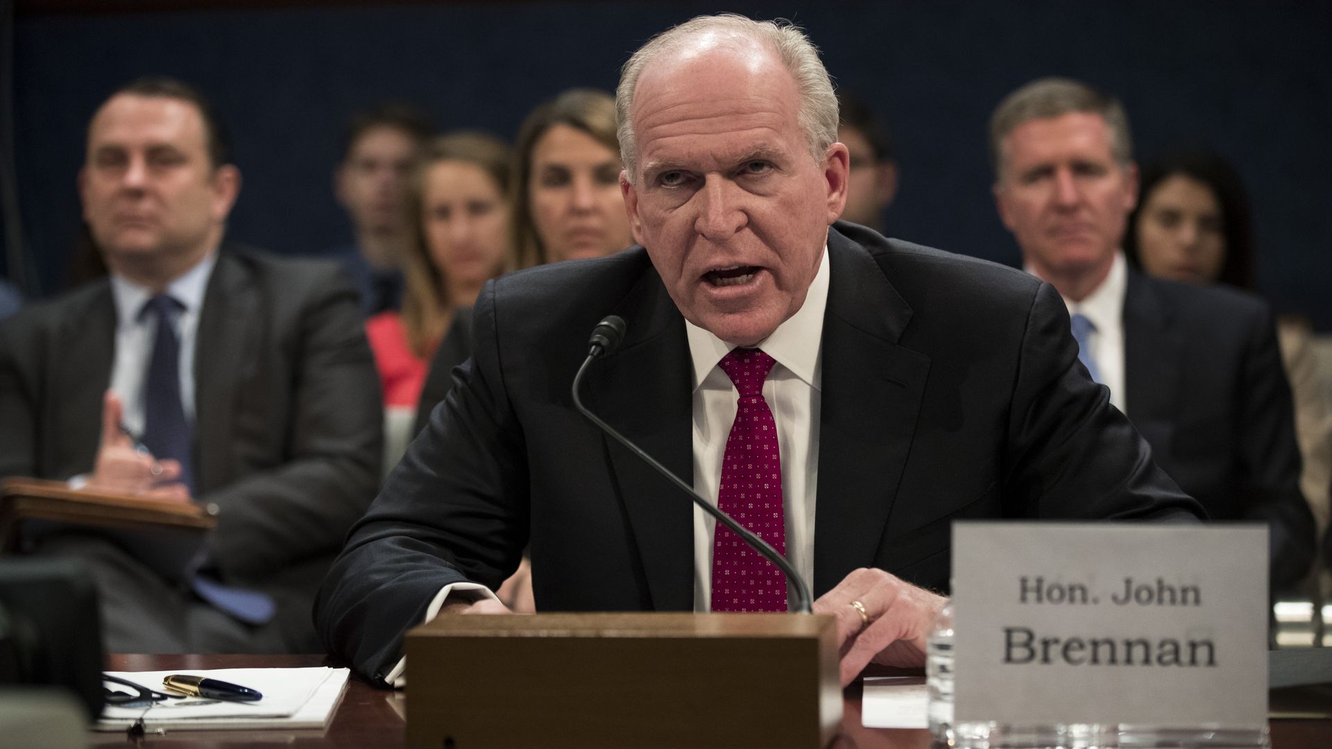 John Brennan testifying in Congress