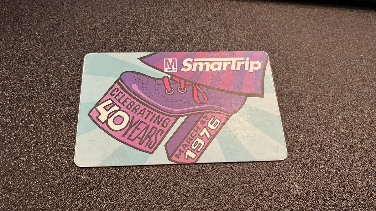 A metro card