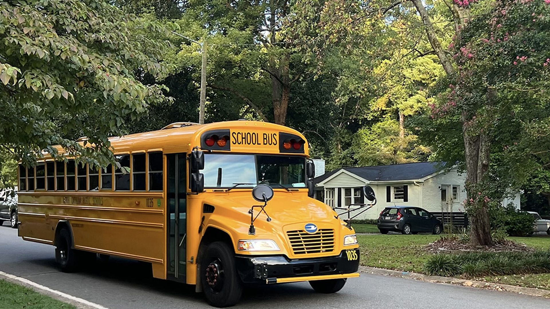 North Carolina public school bus