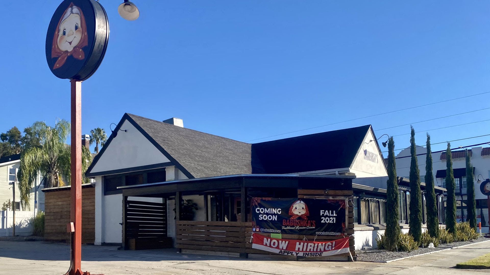 The former home of Boca on W Platt Ave. in Tampa, which will soon house a new location of Russian restaurant Babushka's.
