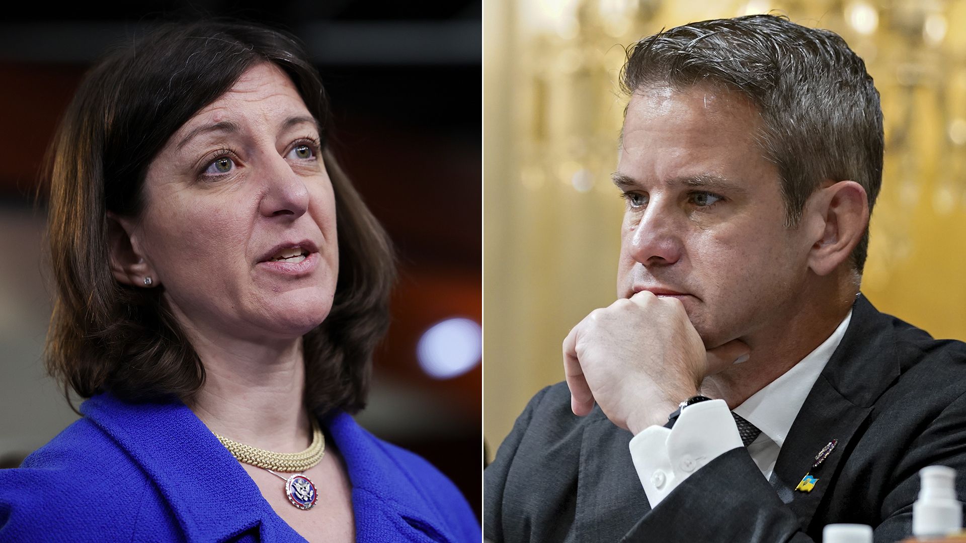 Reps. Elaine Luria and Adam Kinzinger.