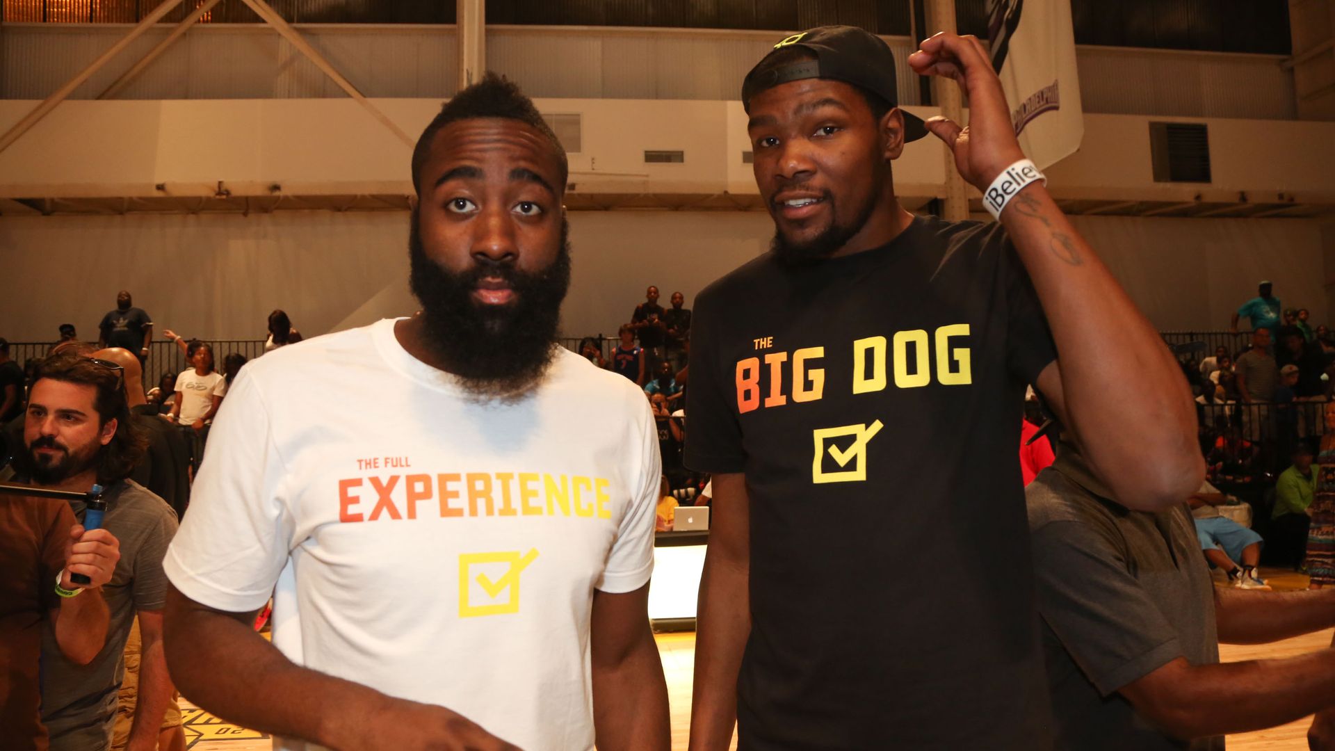 James Harden and Kevin Durant