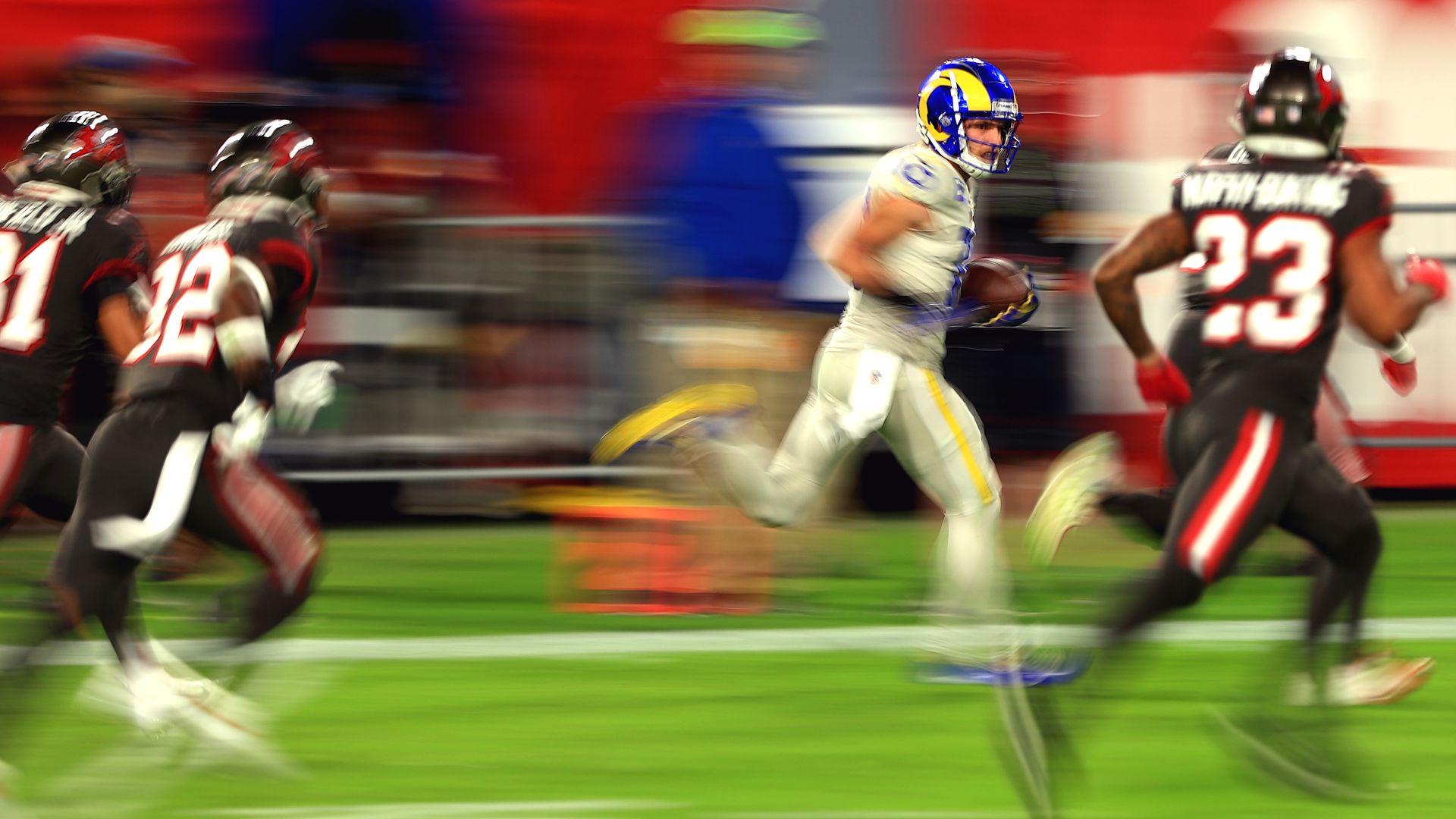 Rams player running