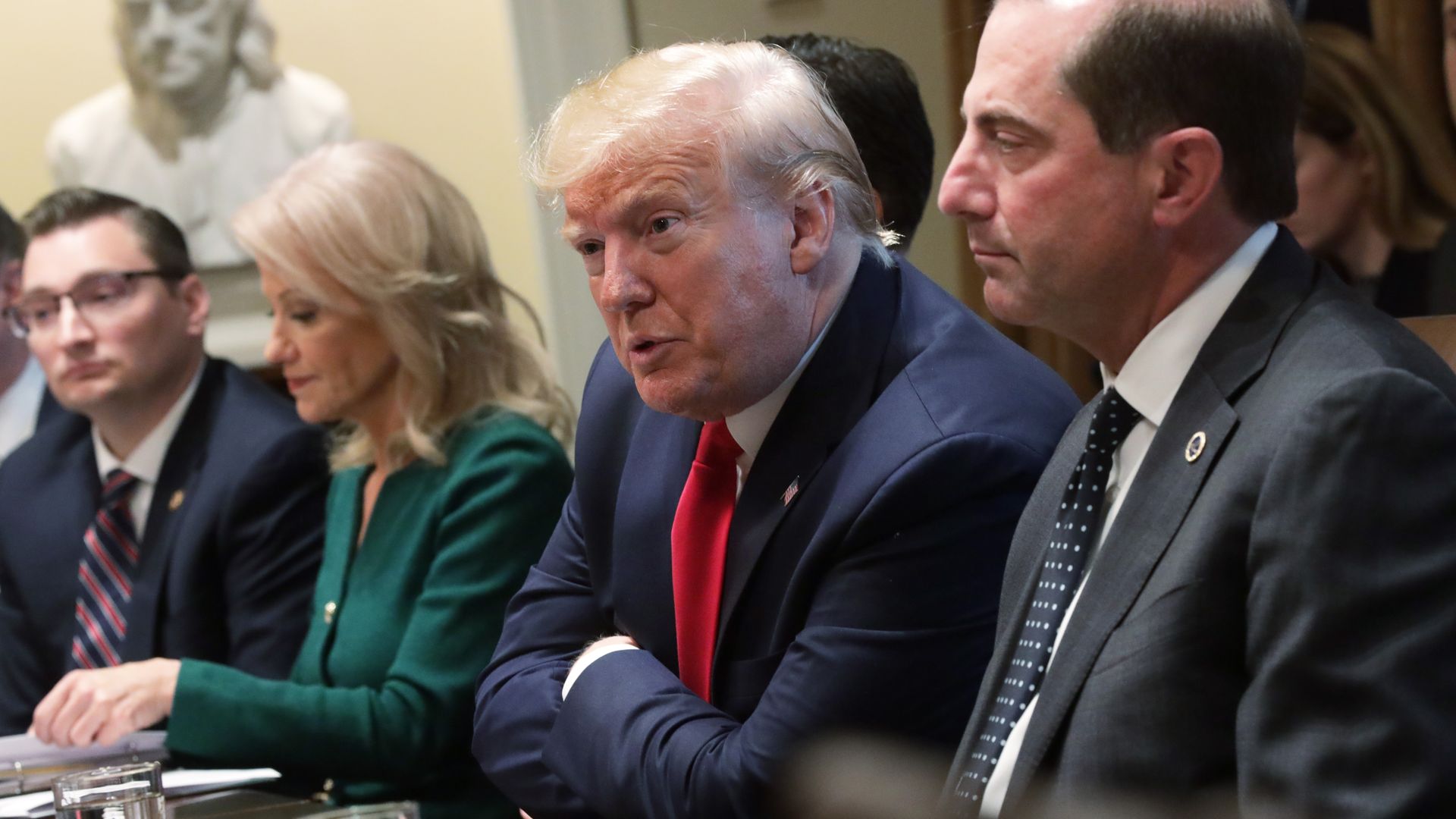 President Donald Trump speaks during a listening session on youth vaping of electronic cigarette on November 22, 2019 in the Cabinet Room
