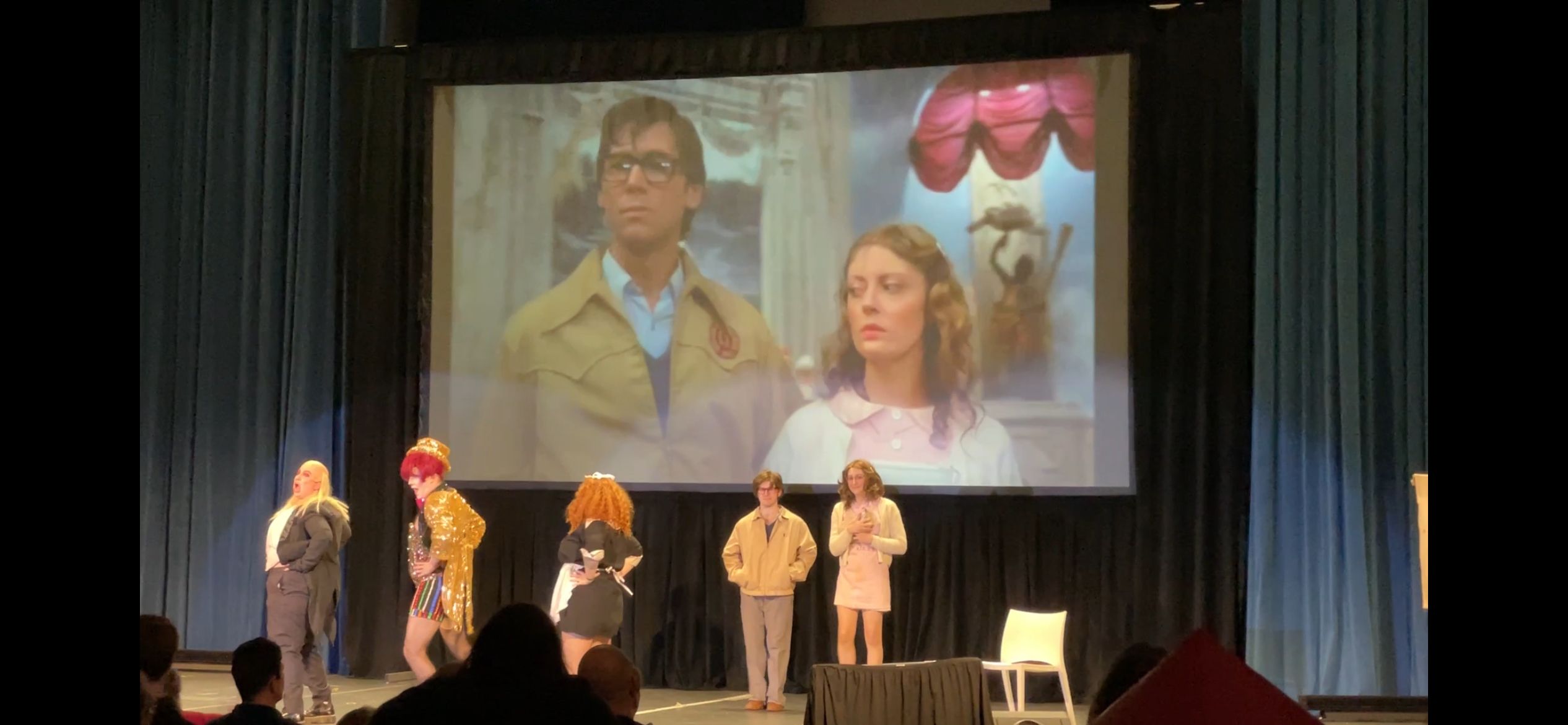 The Rocky Horror Picture Show, the “shadow cast” and audience members.