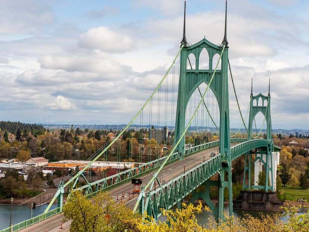 St. Johns Bridge: Portland's architectural gem - Axios Portland
