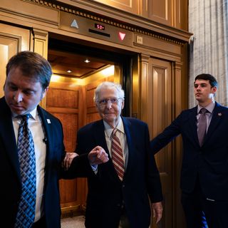 Ex-Senate Republican Leader Mitch McConnell hospitalized over "flu-like symptoms"