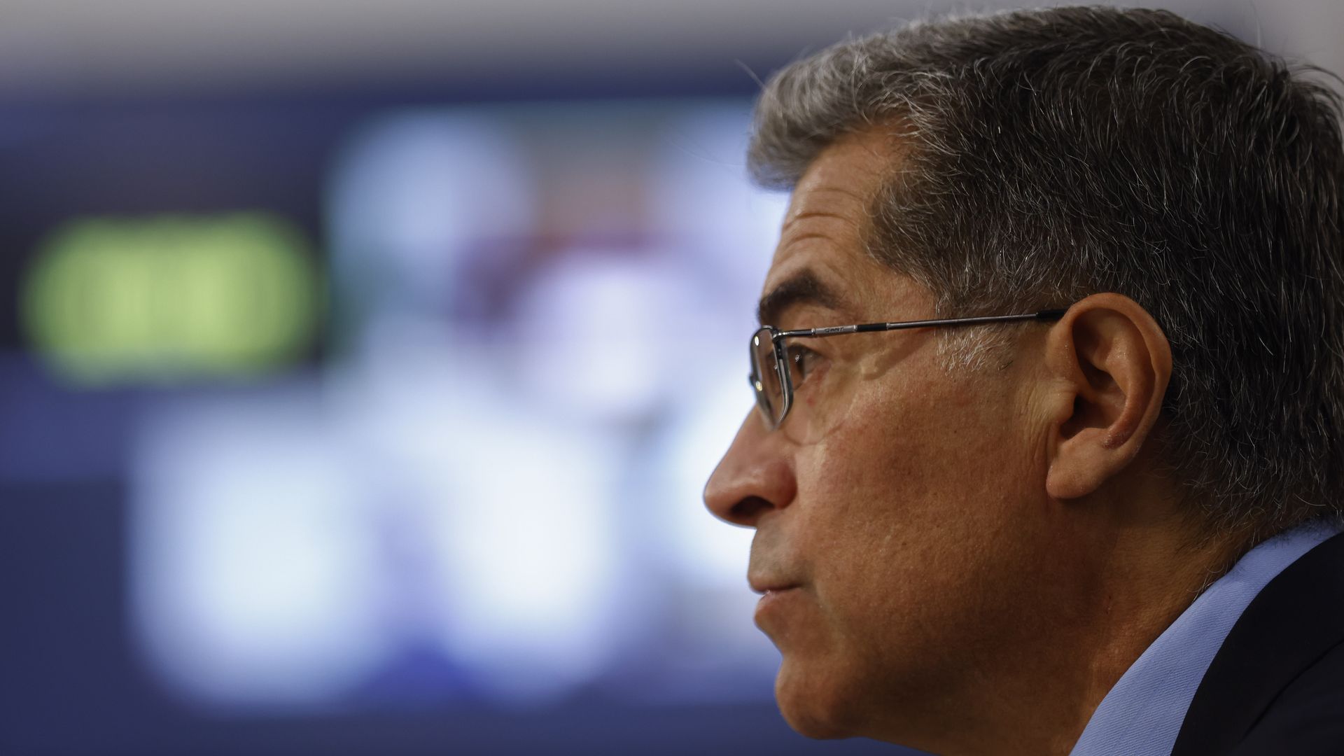 Xavier Becerra, secretary of Health and Human Services (HHS), speaks at an event.