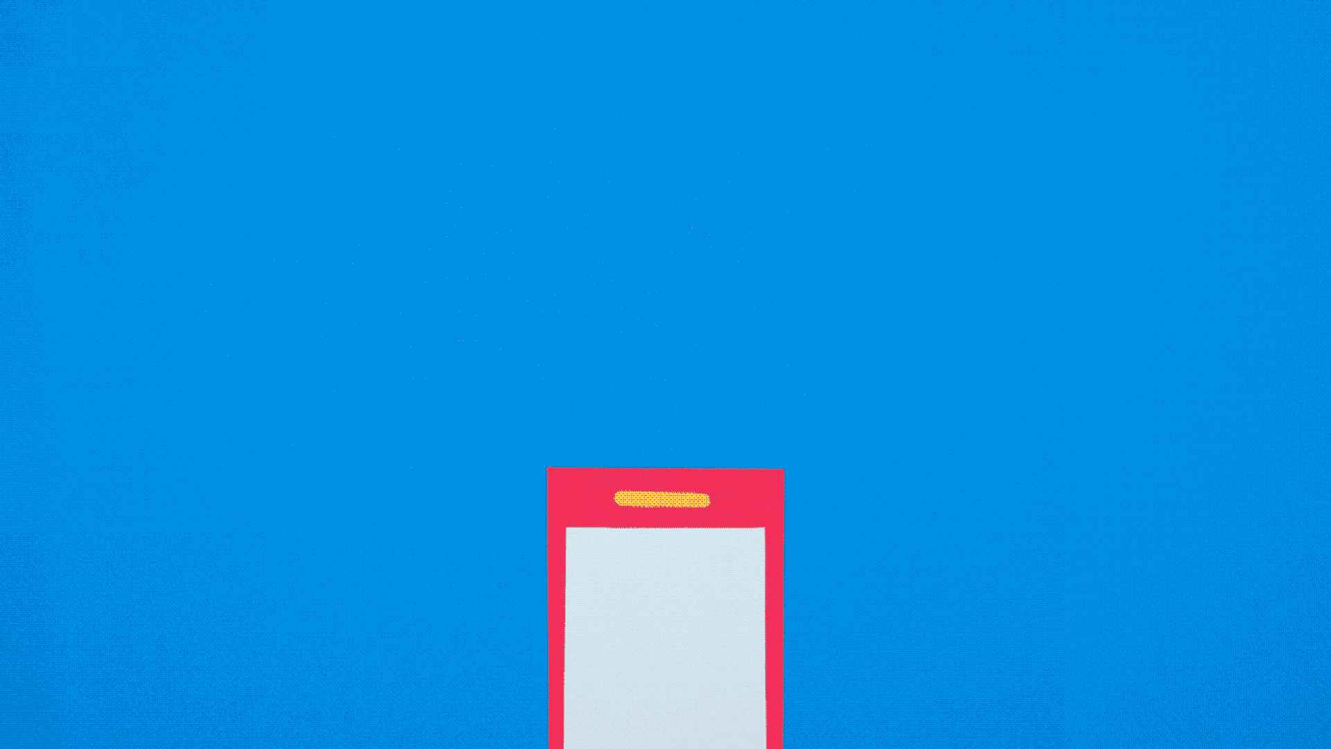 an illustration of a phone with signal bars coming out of it