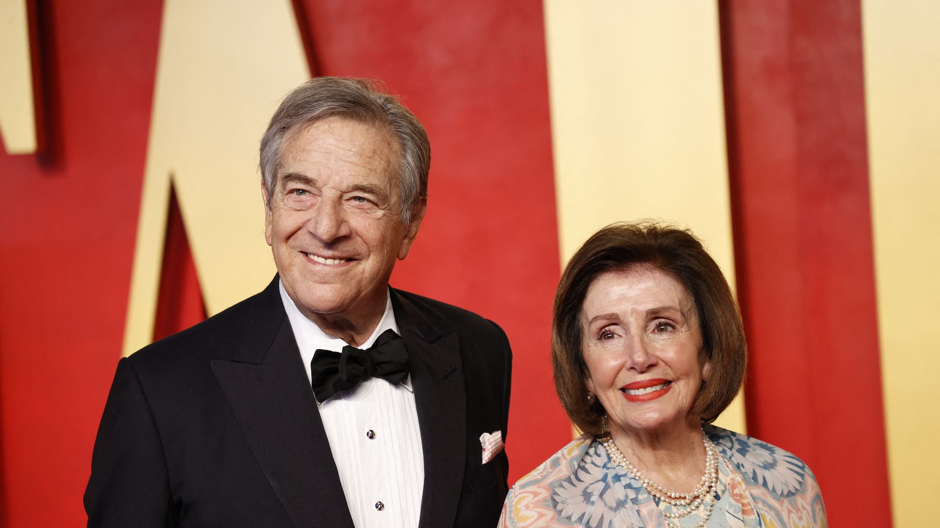 Former US Speaker of the House Nancy Pelosi and her husband Paul Pelosi