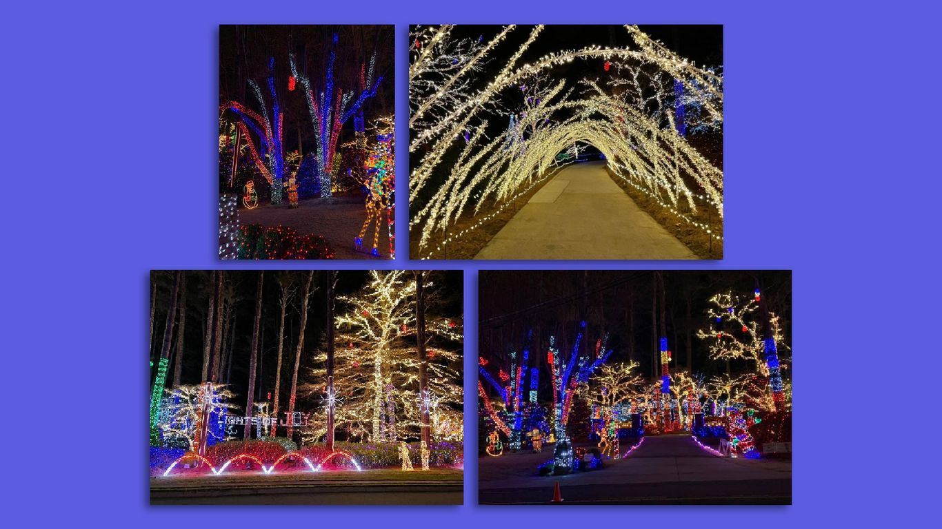 Lights of Joy opens massive Christmas display Axios Atlanta