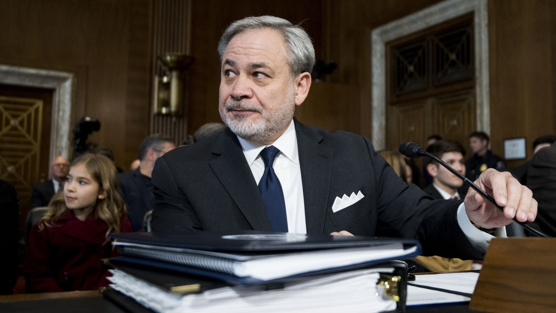 The Energy Secretary at his hearing.