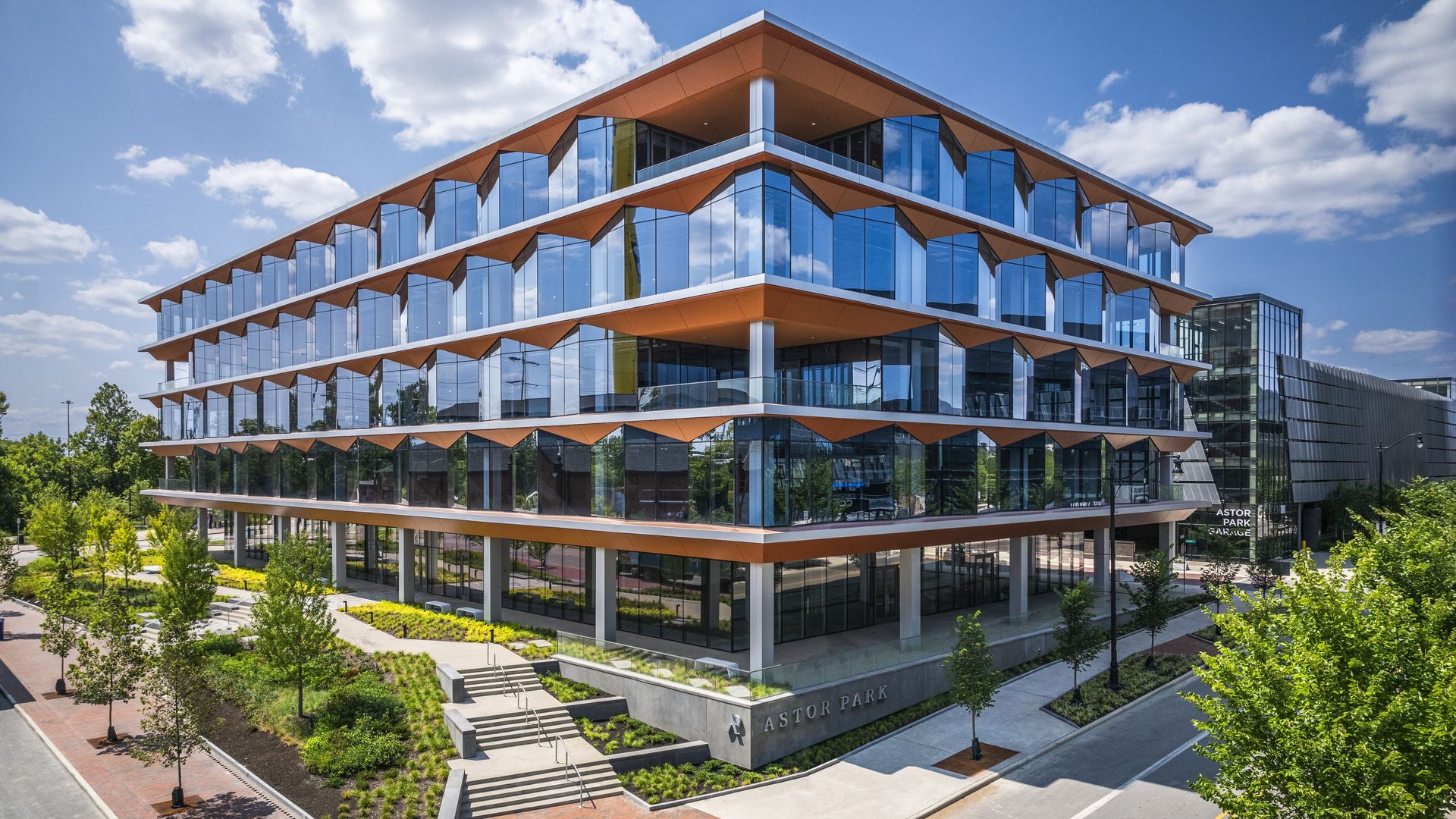 A rendering of one of the Astor Park buildings