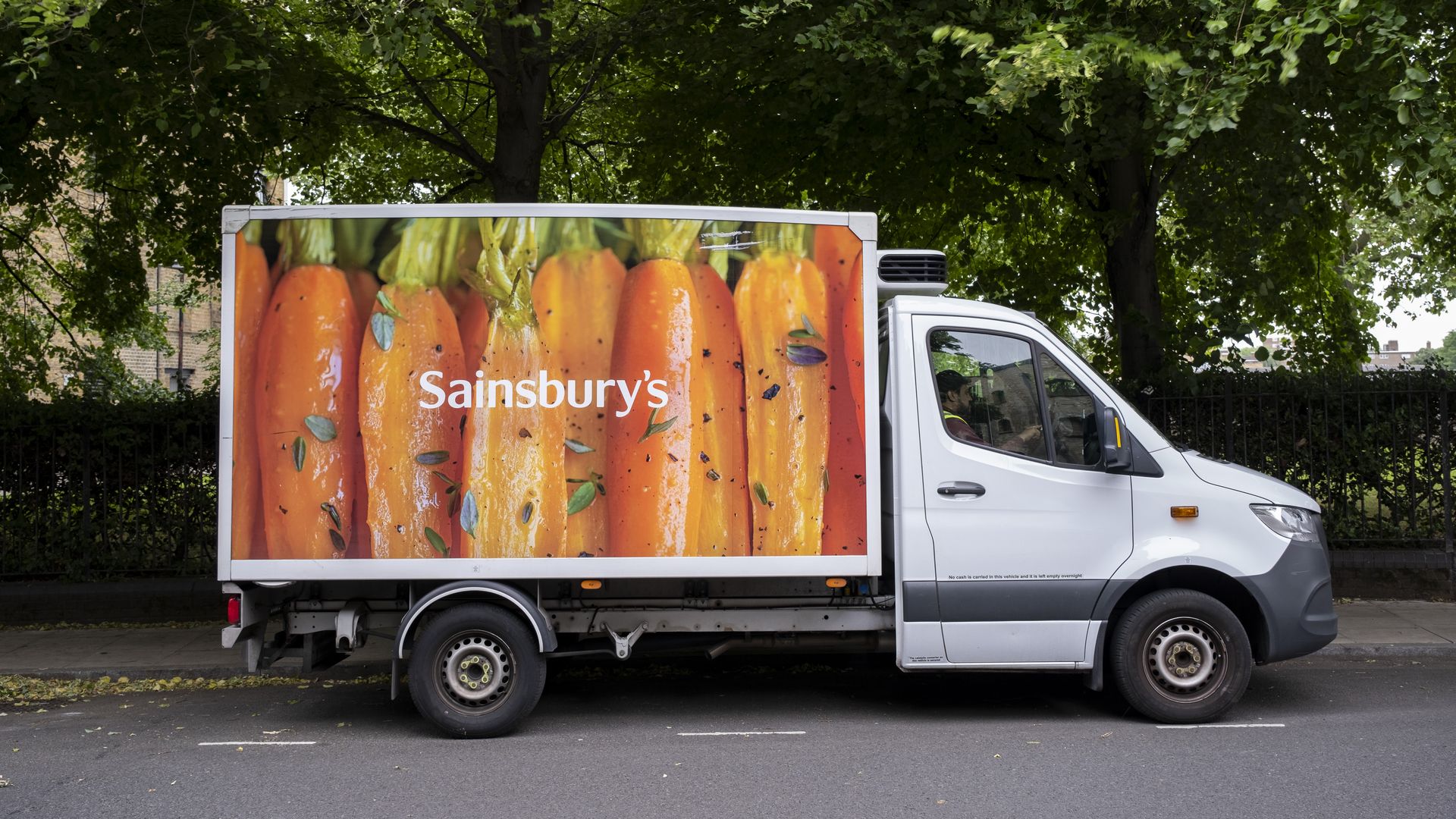 Sainsbury's delivery truck