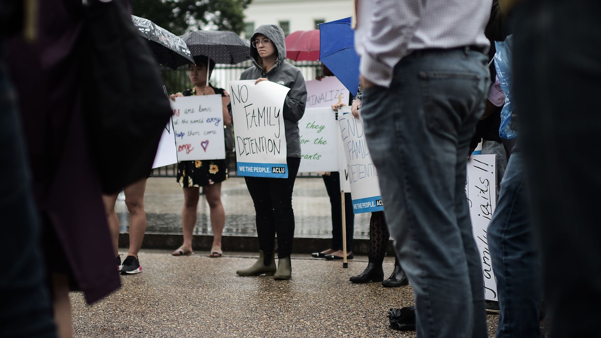 Activists at the White House 