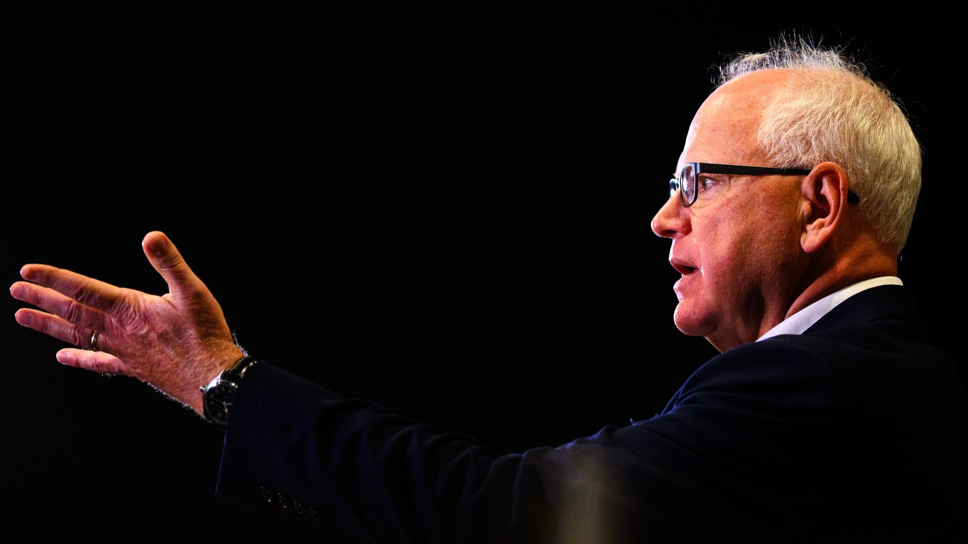 Minnesota Gov. Tim Walz speaks during a press conference.