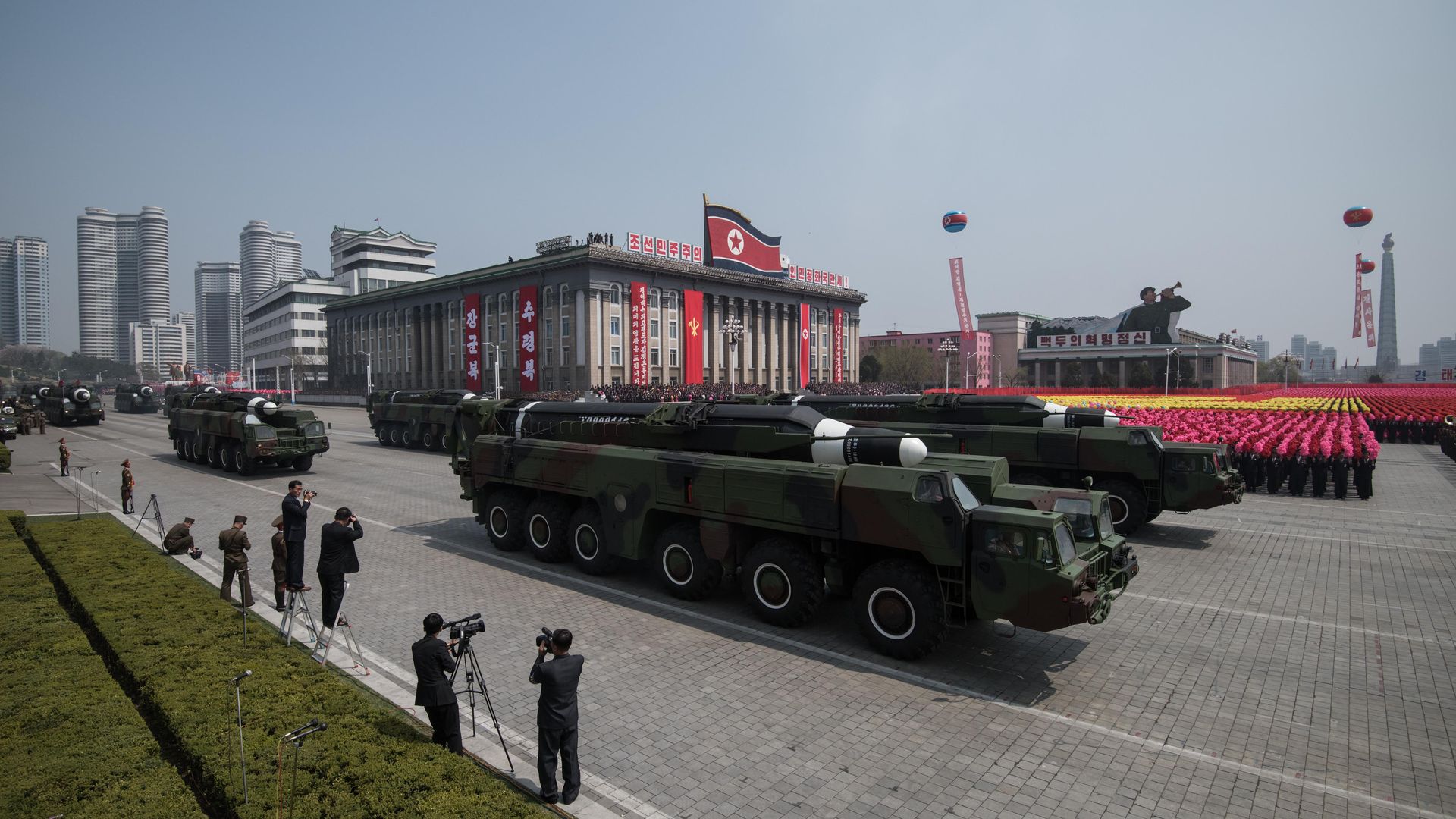 North Korea missile parade