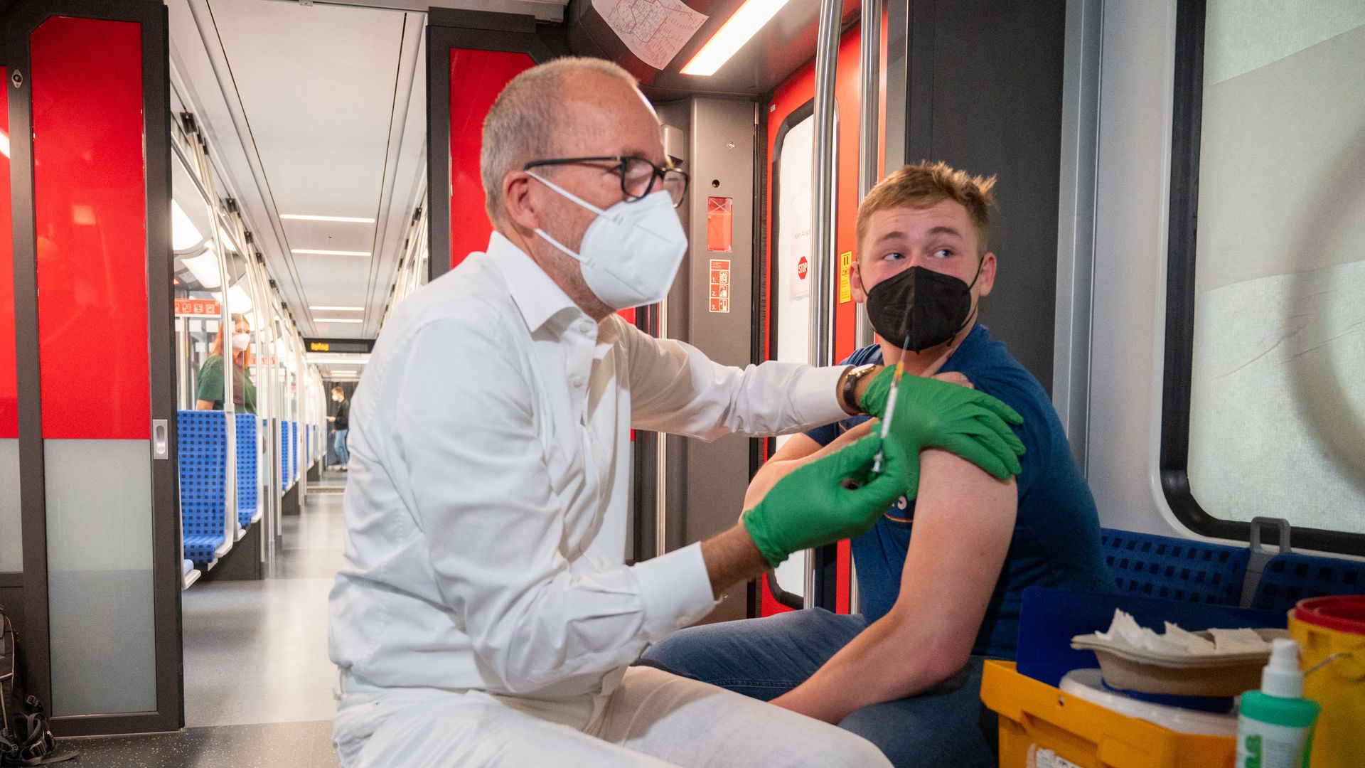 A health care worker preparing to administer a coronavirus vaccine in Berlin in August 2021.