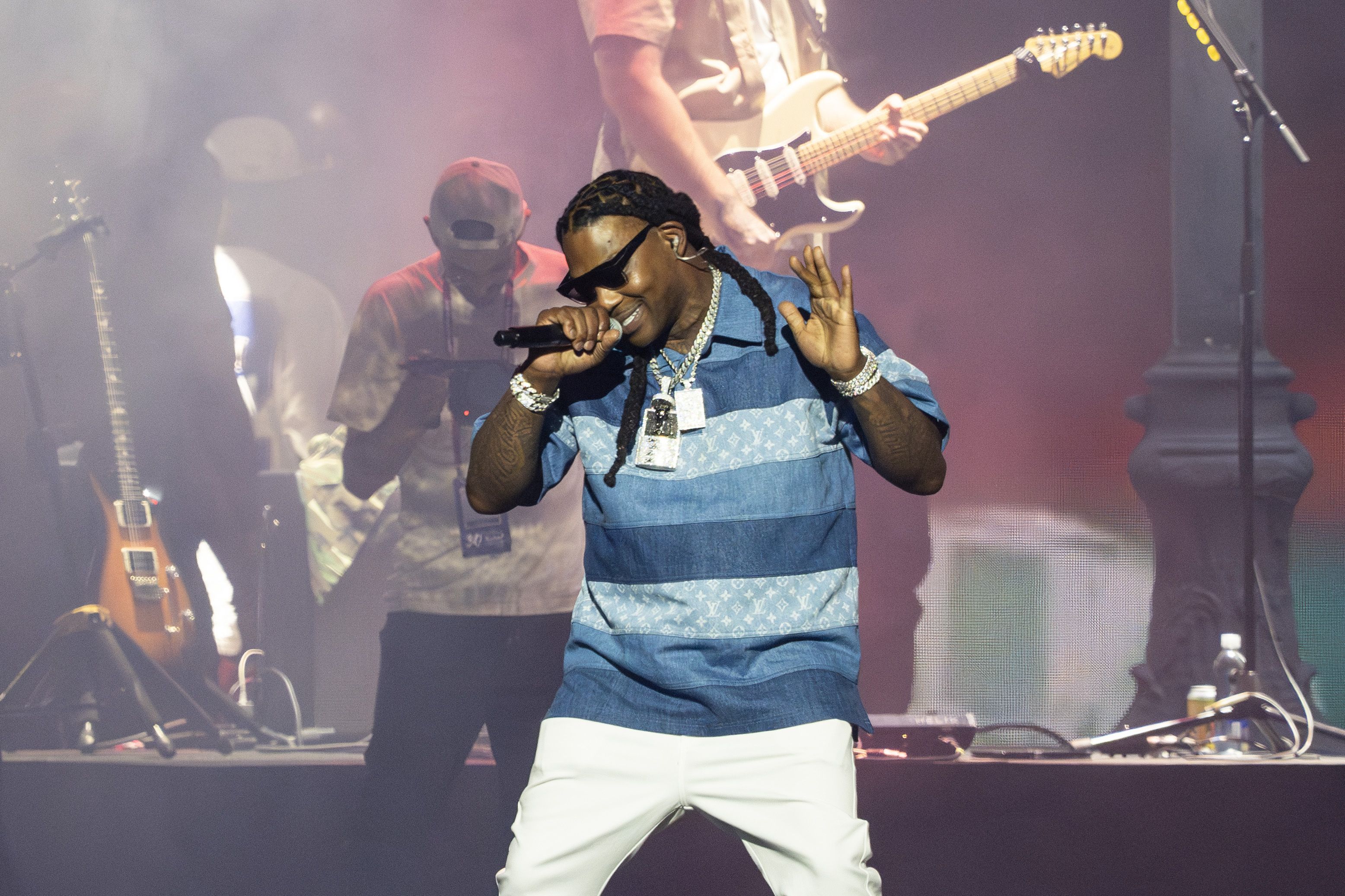 B.G. performs during Essence at the Superdome.