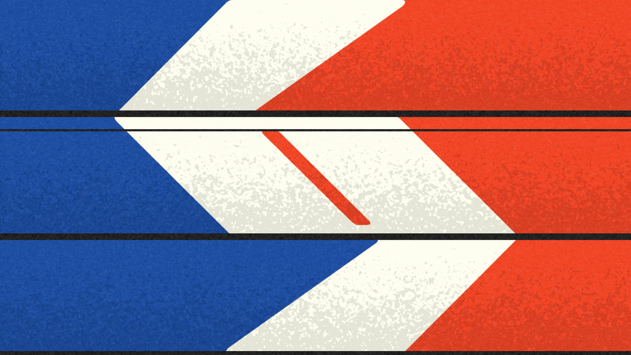 Animated illustration of silhouettes of a bus and two trains passing in front of a SEPTA logo.