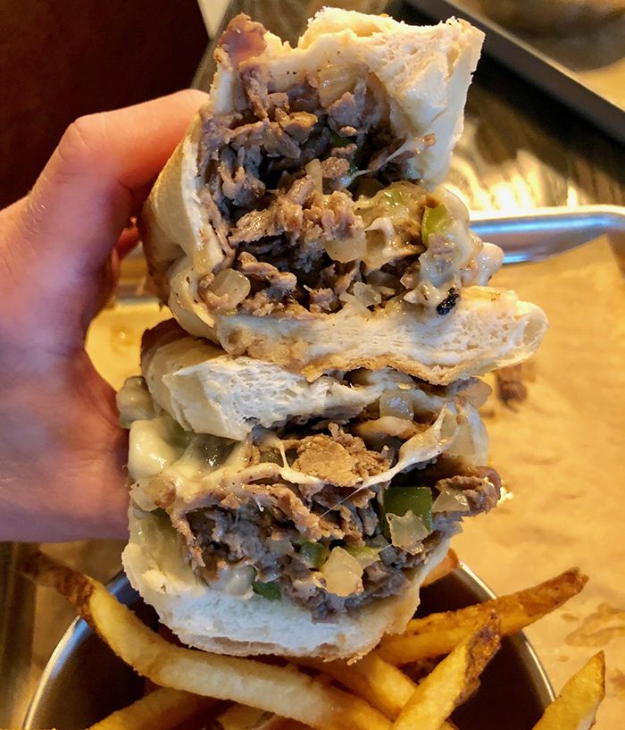 cheesesteak at duckworth's charlotte