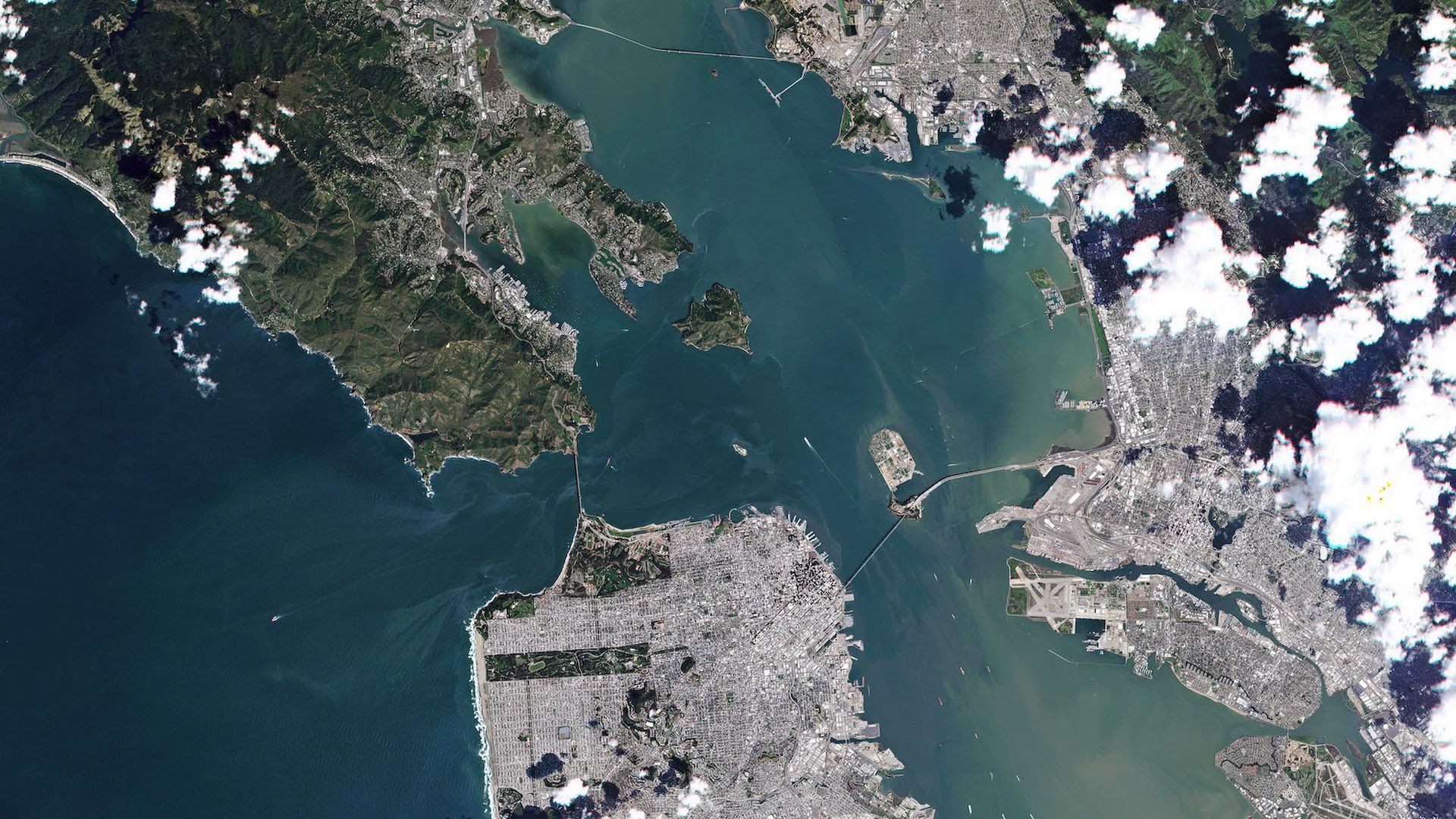 San Francisco seen by a RapidEye satellite