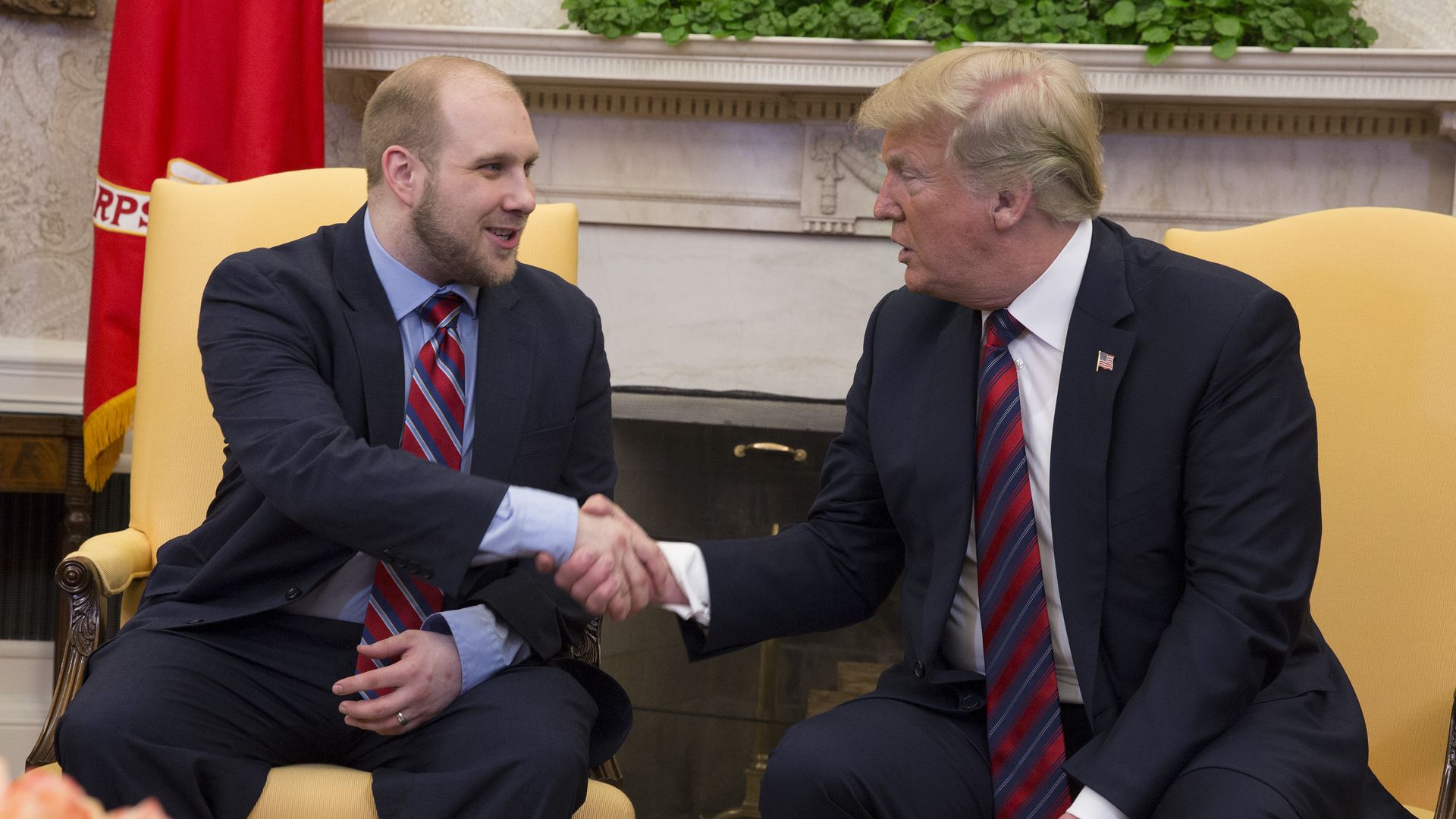 Joshua Holt and President Trump