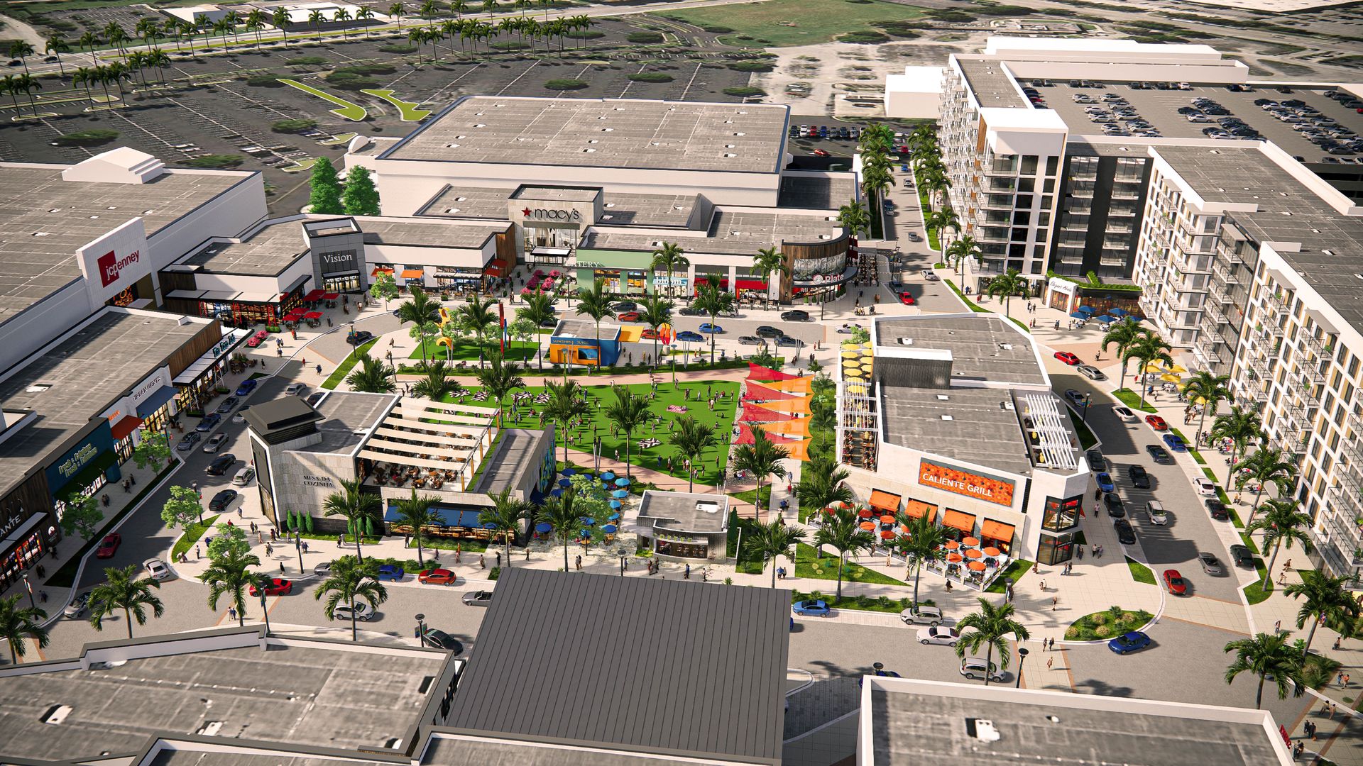 Rendering of Southplace City Center.