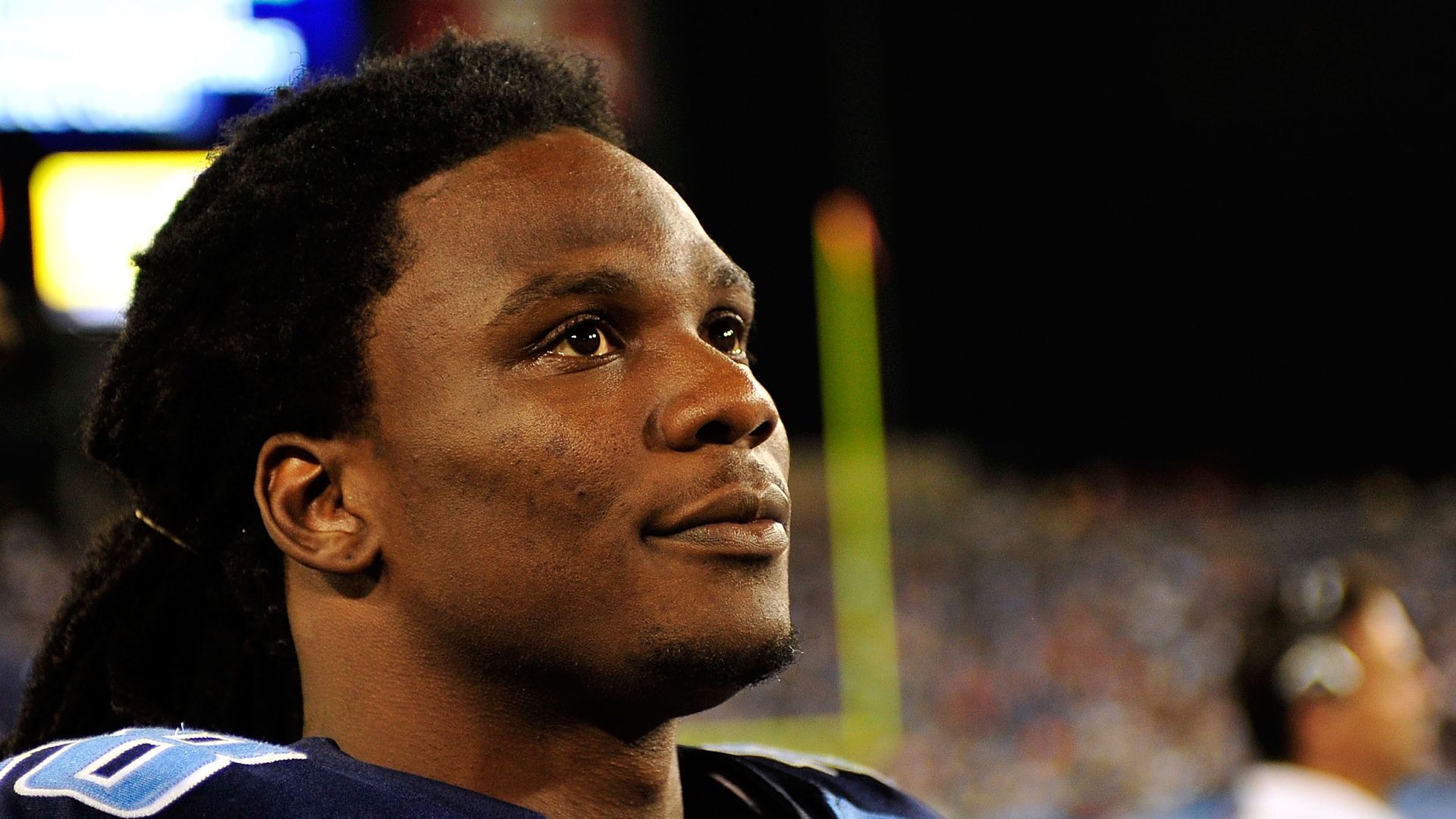 Chris Johnson on the sideline in 2010.