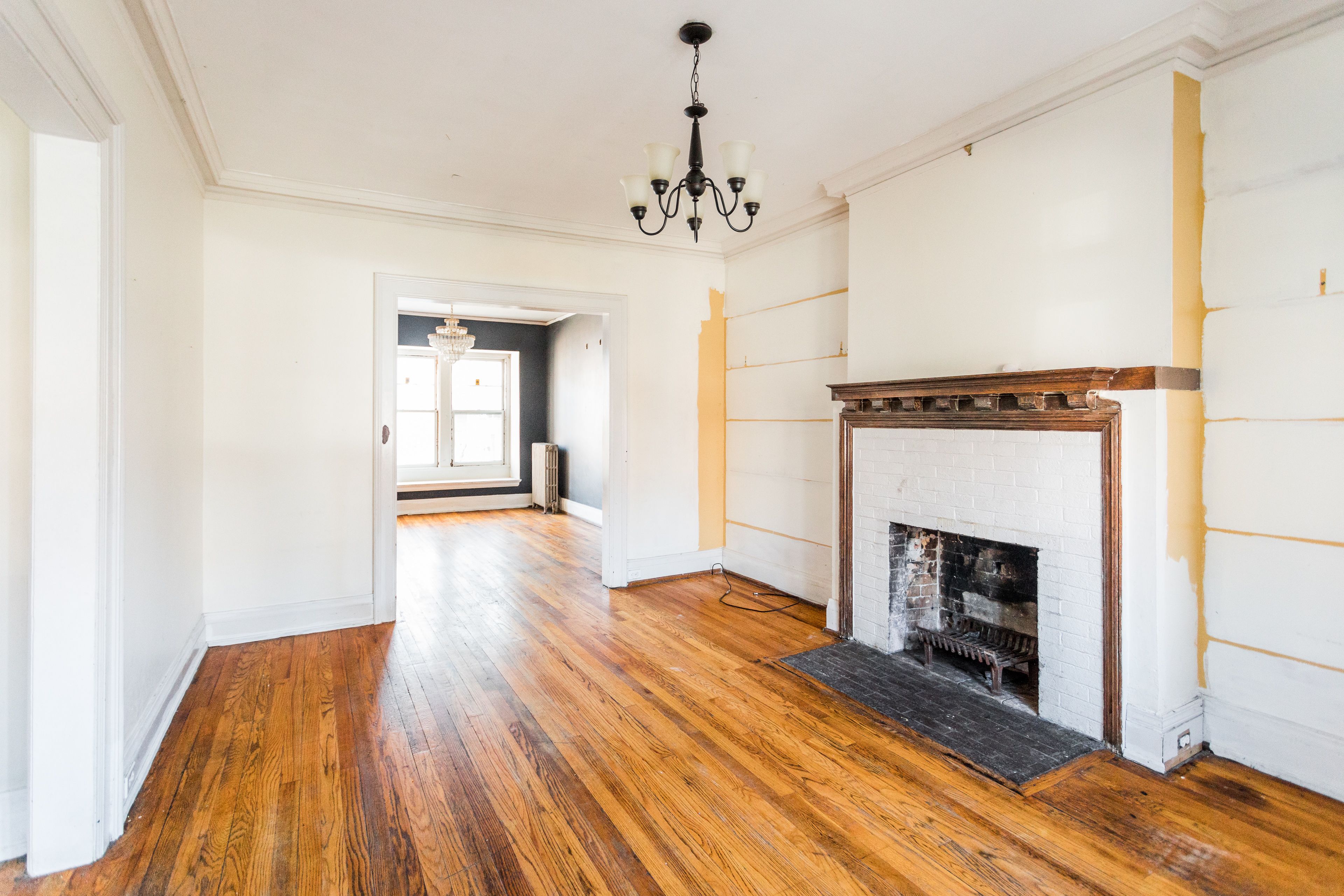 An inside view of 744 Van Dyke St.