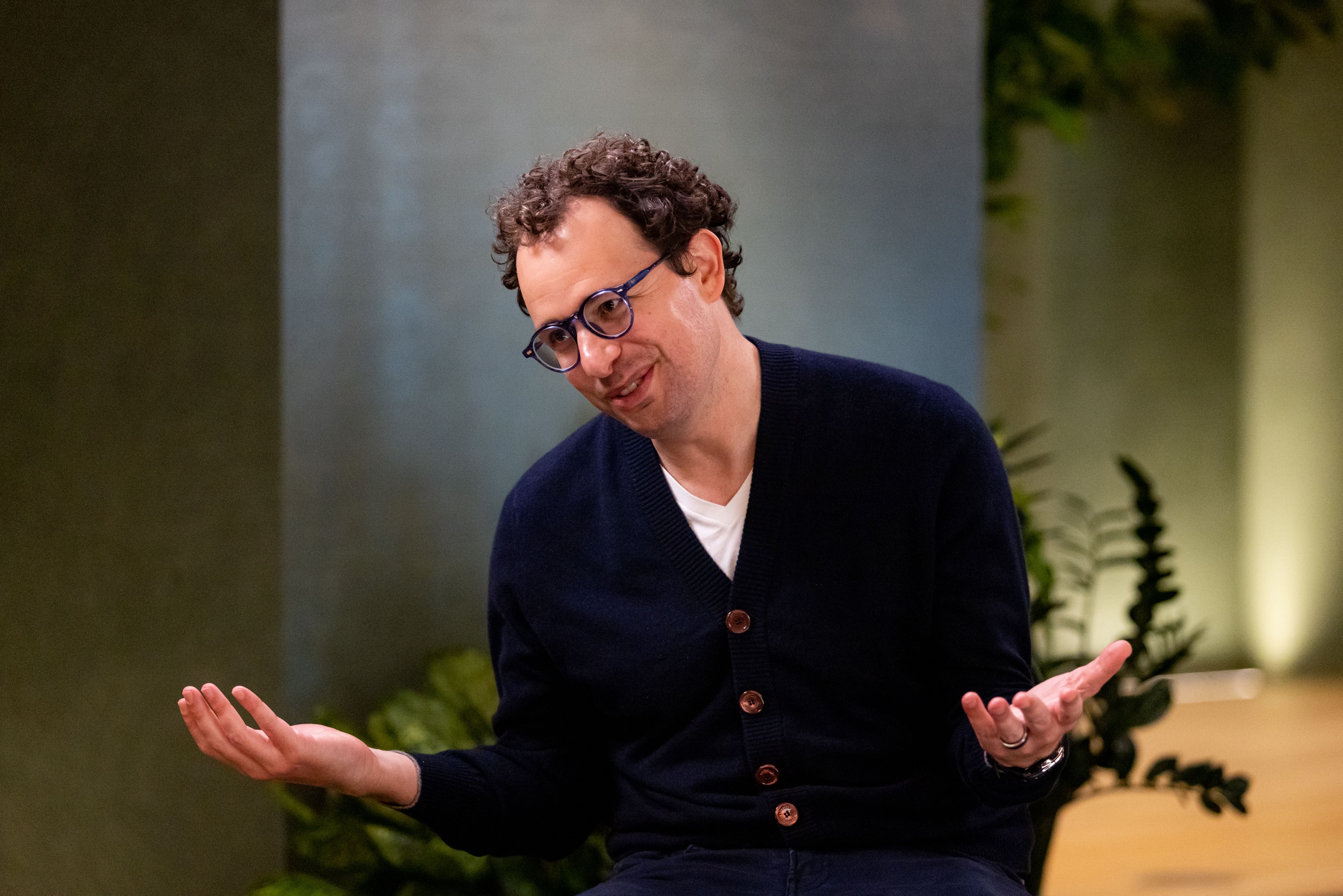 Anthropic CEO Dario Amodei at the company's HQ in San Francisco.