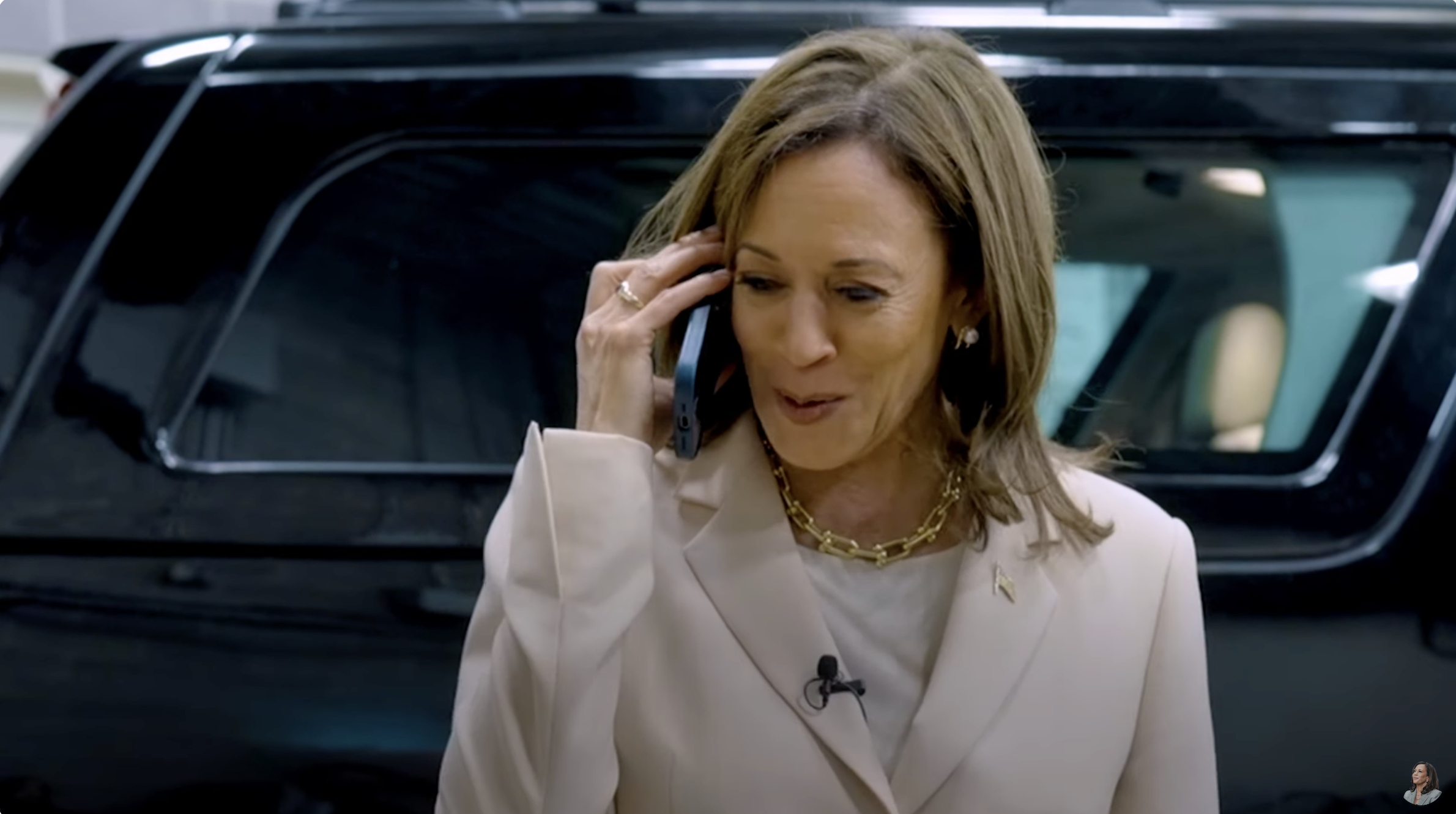 Vice President Harris gets a call from the Obamas in a video out this morning.