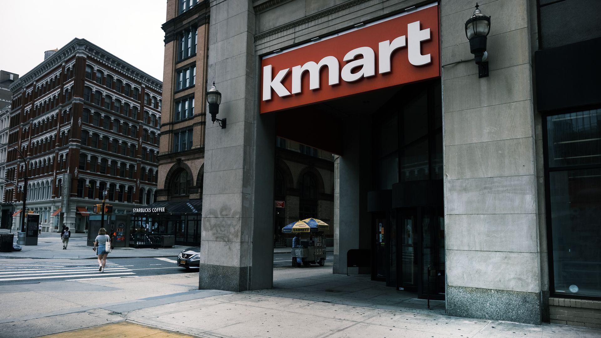 A closed Kmart in New York’s East Village in July 2021.