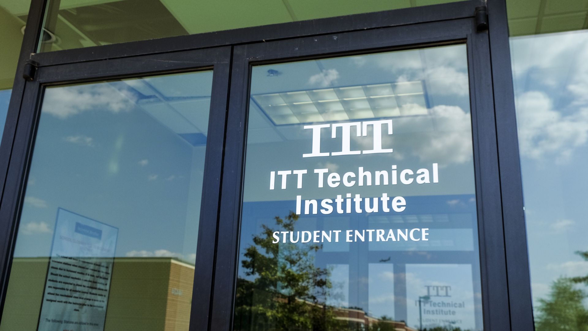 The Chantilly Campus of ITT Technical Institute sits closed and empty on Tuesday, September 6, 2016, in Chantilly, VA.