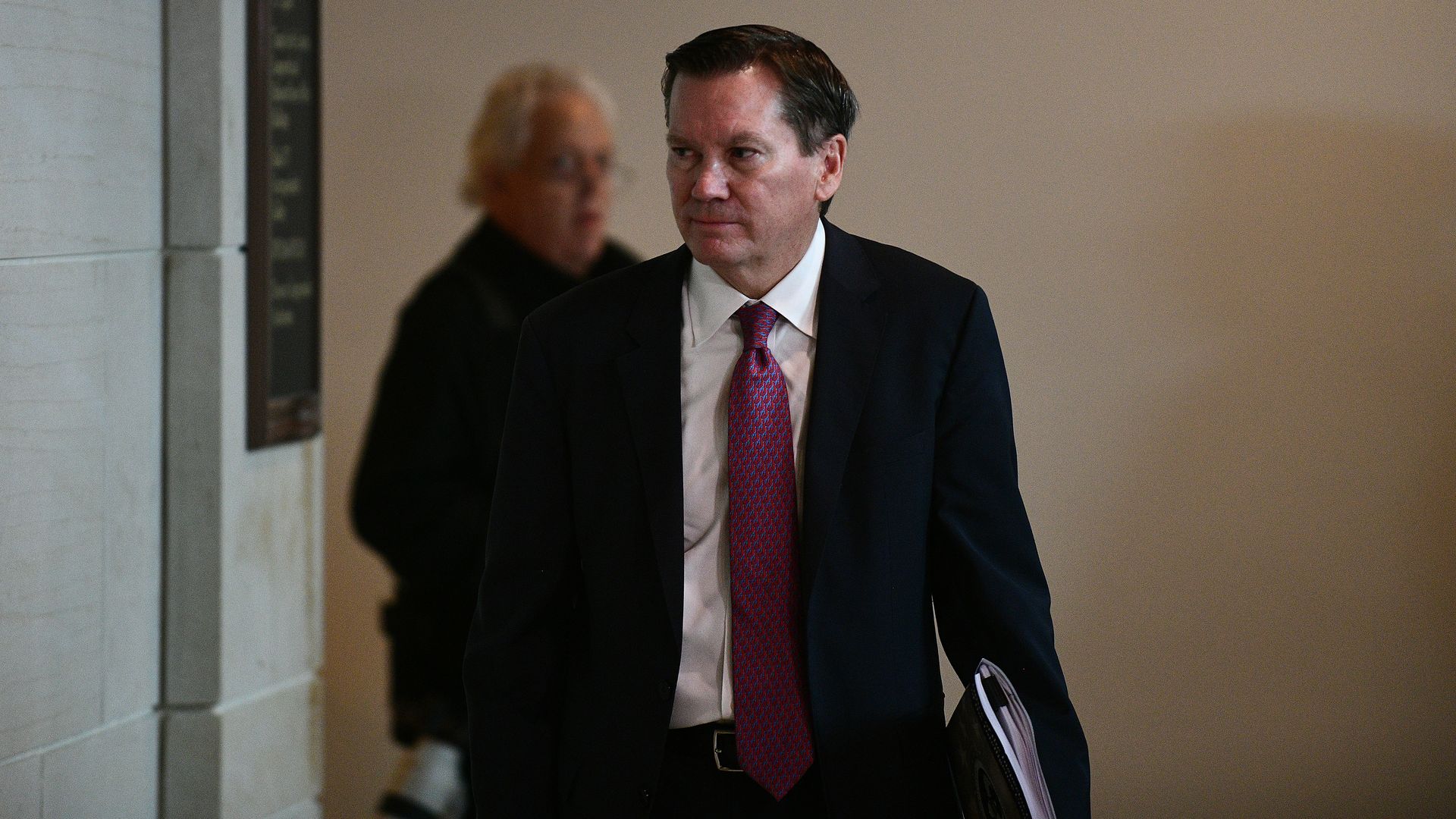 Michael Atkinson, Inspector General of the Intelligence Community, arrives at the U.S. Capitol